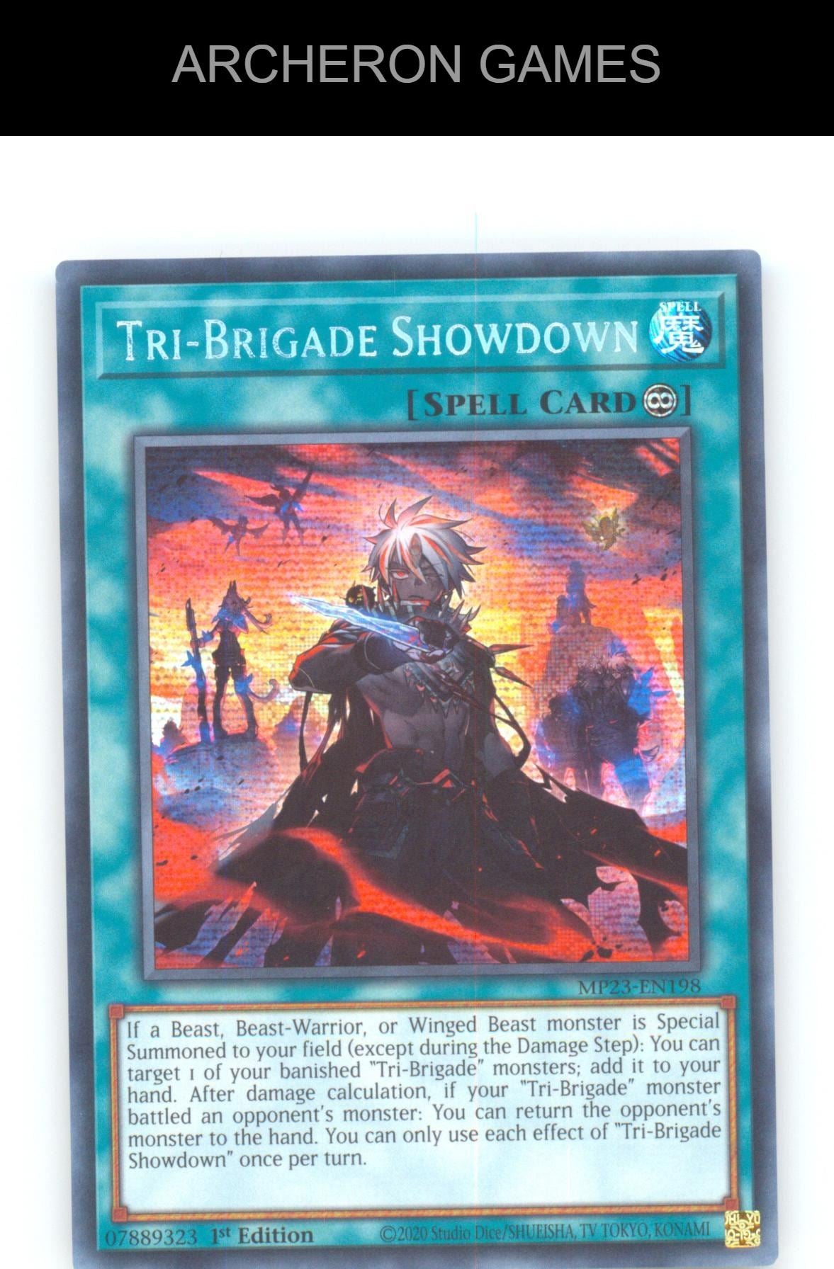 Tri-Brigade Showdown Prismatic Secret Rare YUGIOH Card 1st Edition