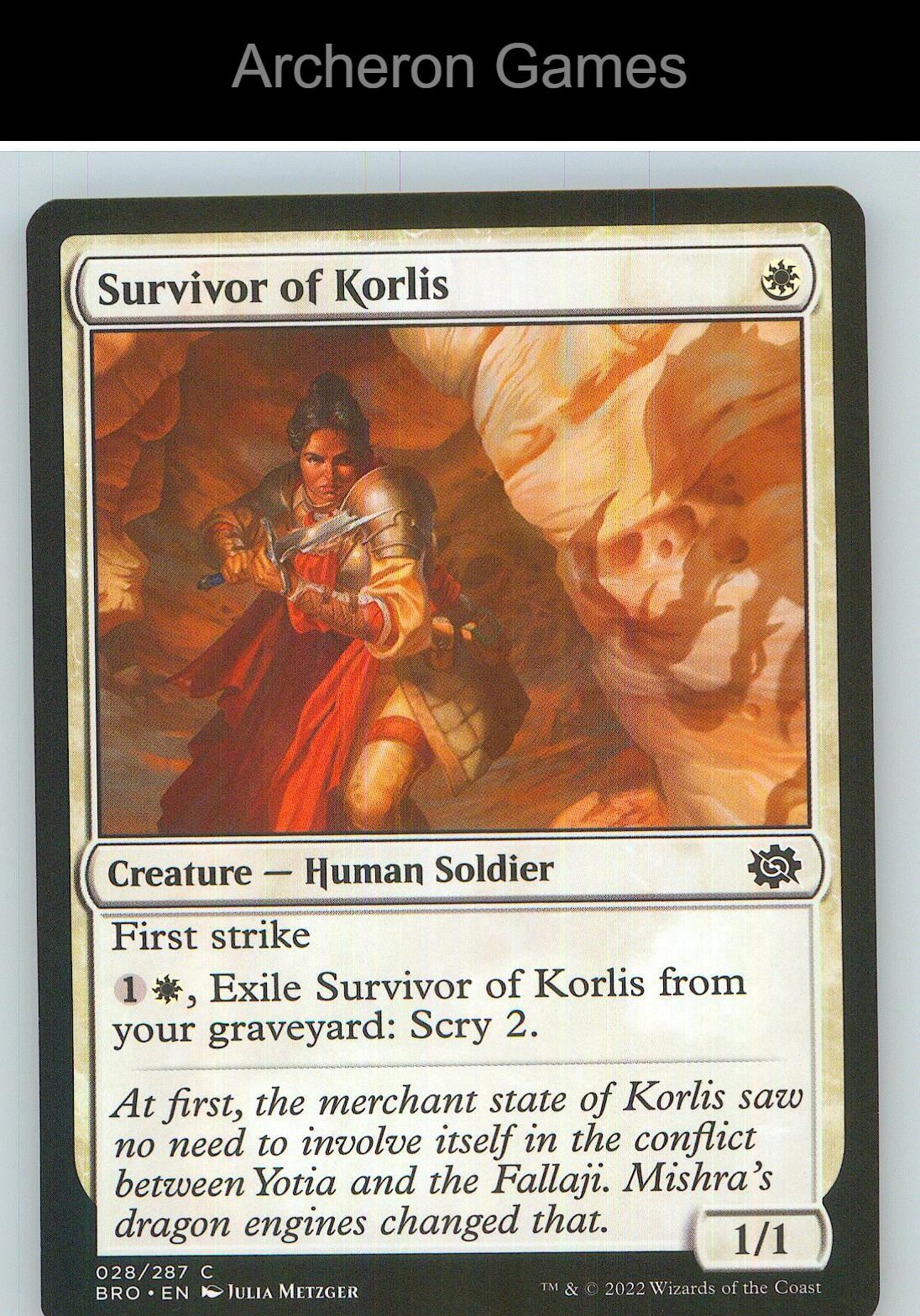 Survivor of Korlis BRO 28 C MTG Card NM/EX+