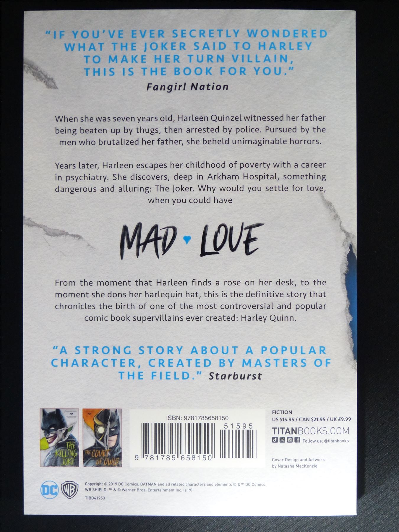 Mad Love A Batman Novel - DC Titan Novel Book Softback #6M