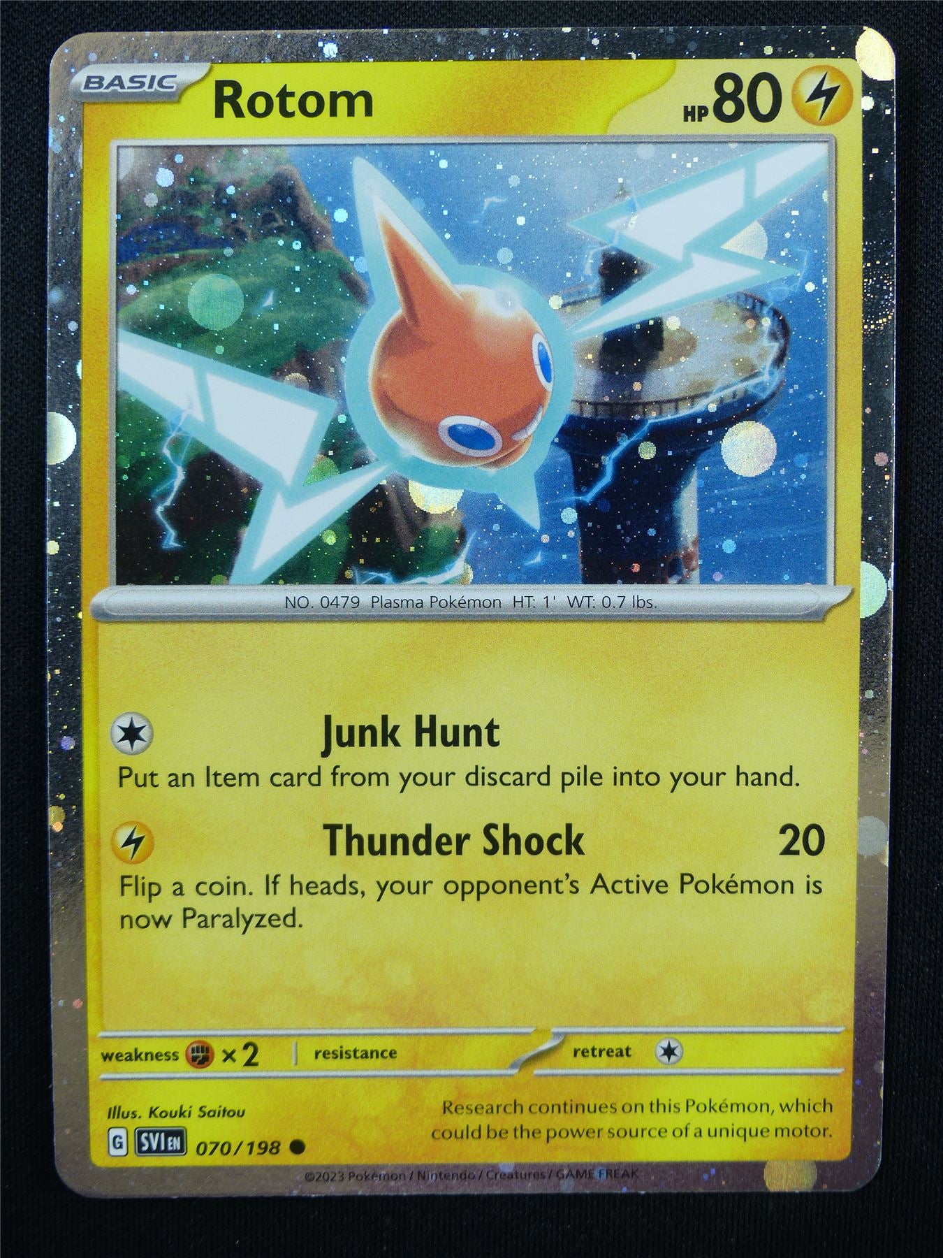 25k pokemon card Rotom 070/198 Holo