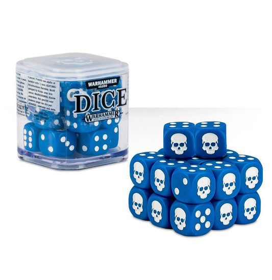 12mm Dice Cube - blue - Warhammer