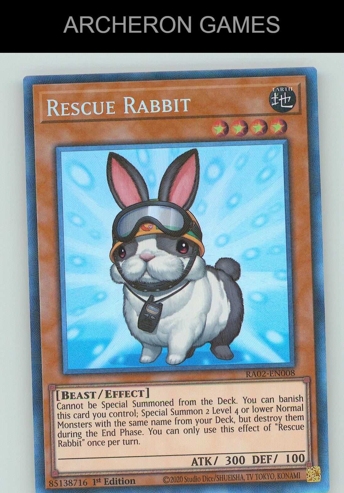 Rescue Rabbit SR YUGIOH Card 1st Edition