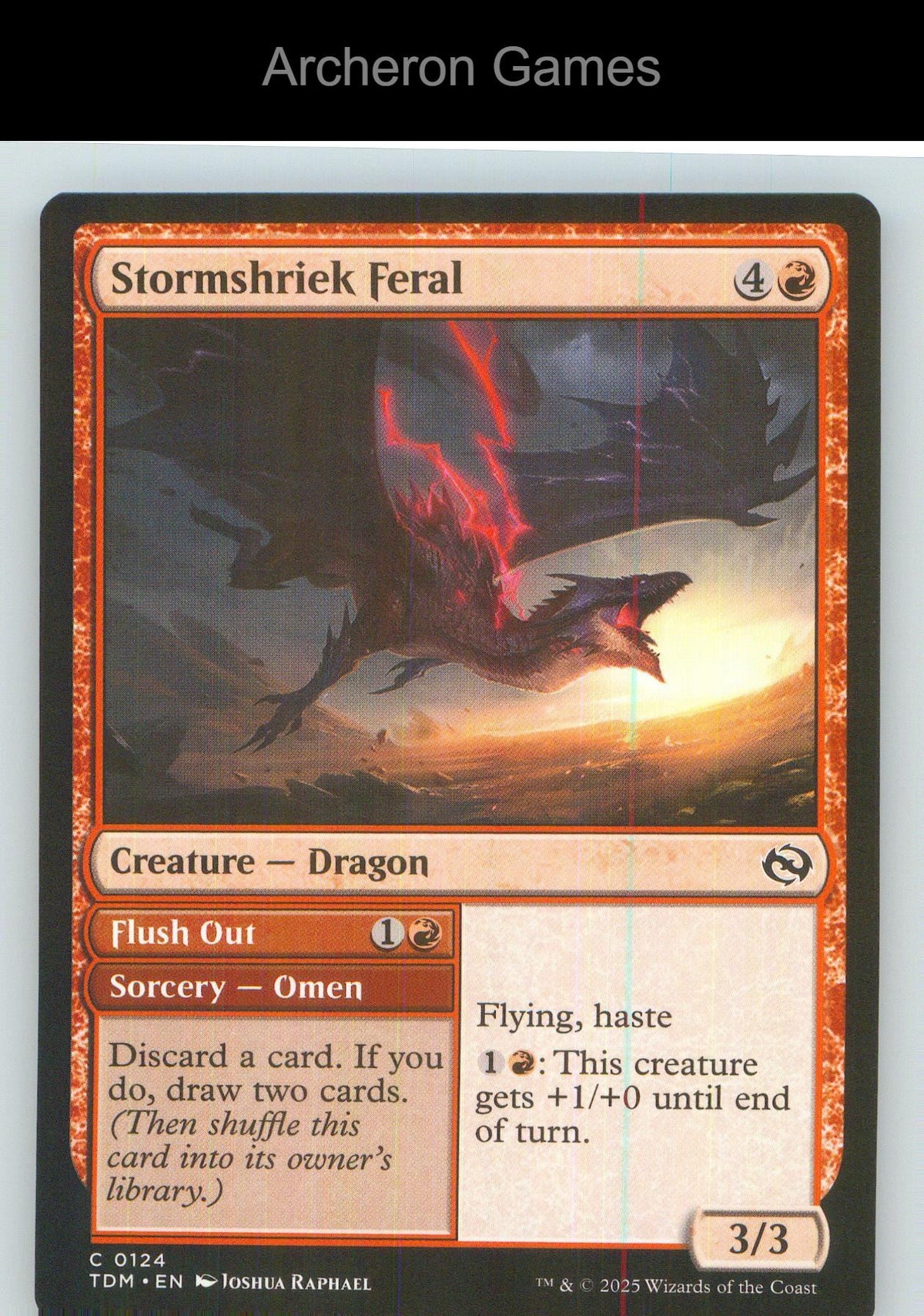 Stormshriek Feral TDM 124 C MTG Card NM/EX+