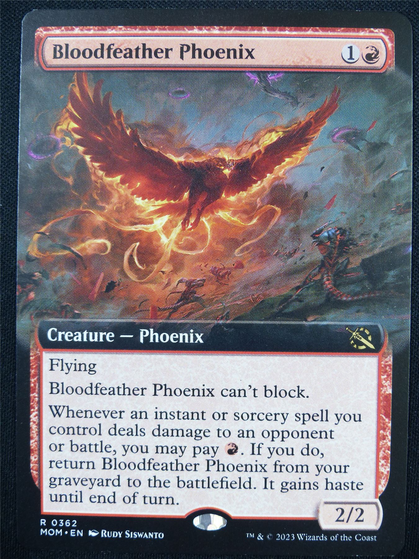 Bloodfeather Phoenix Extended Art - MOM - Mtg Card #2YP  Archeron