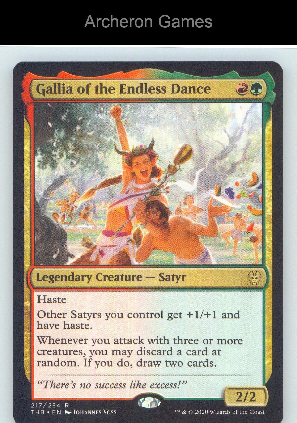 Gallia of the Endless Dance THB 217 R MTG Card NM/EX+