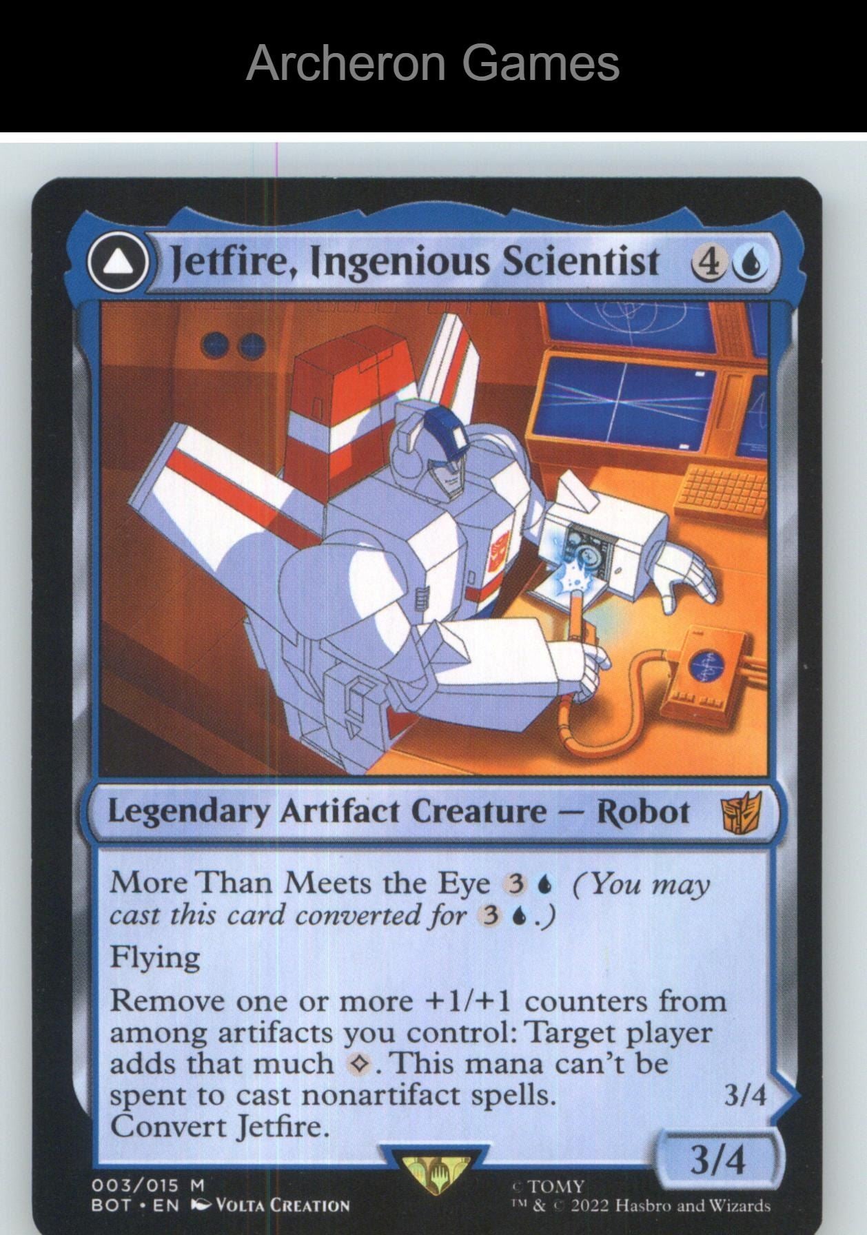 Jetfire, Ingenious Scientist BOT 3 Mythic MTG Card NM/EX+