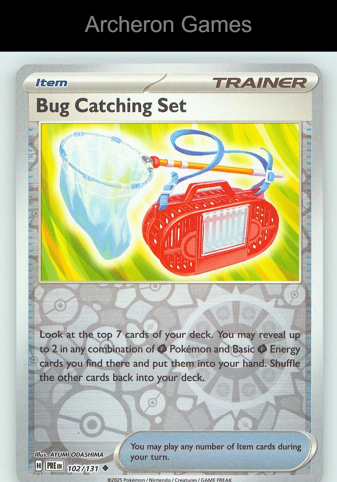 Pokemon Card Bug Catching Set PRE 102/131 UC Prismatic Evolutions Reverse Holo