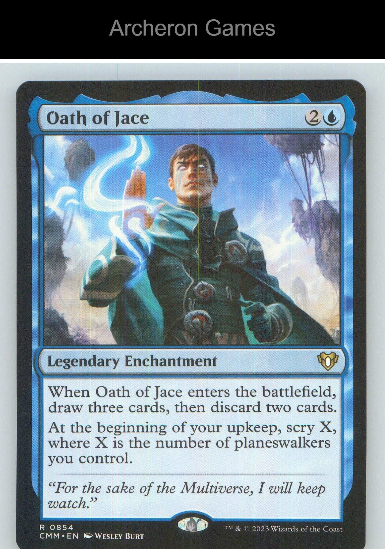 Oath of Jace CMM 854 R MTG Card NM/EX+