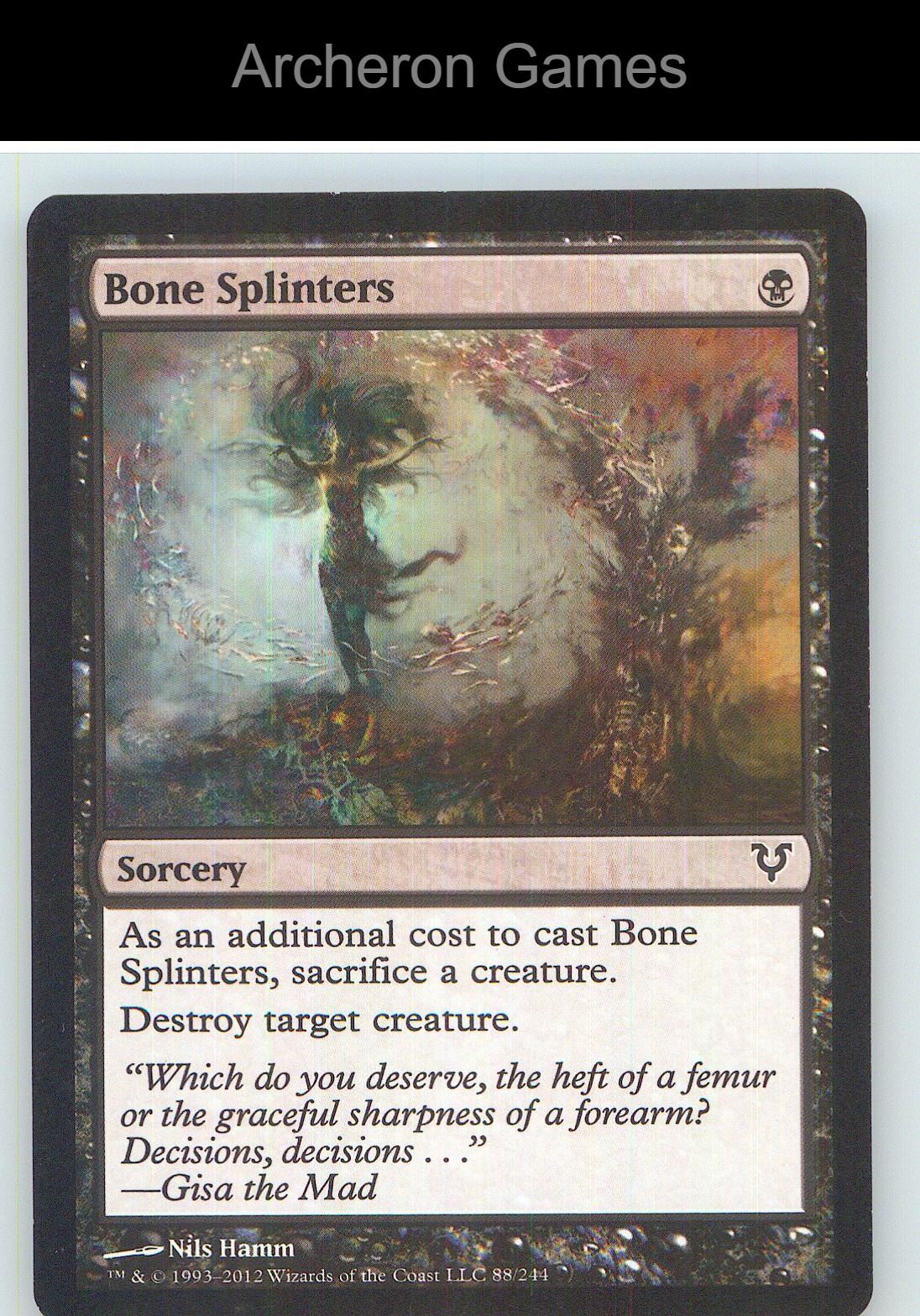 Bone Splinters AVR 88 C MTG Card NM/EX+