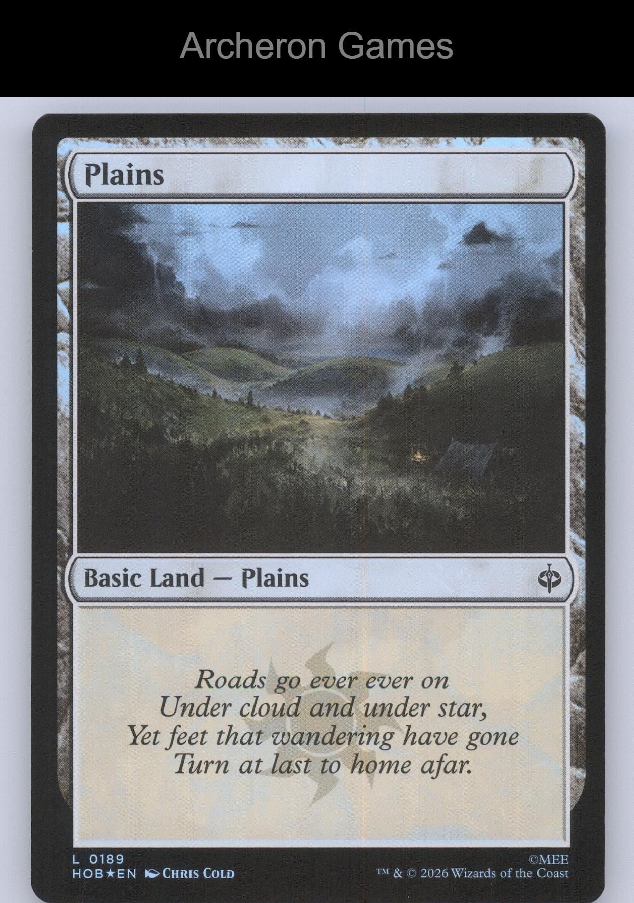 Plains (0189) HOB 189 Land MTG Card The Hobbit