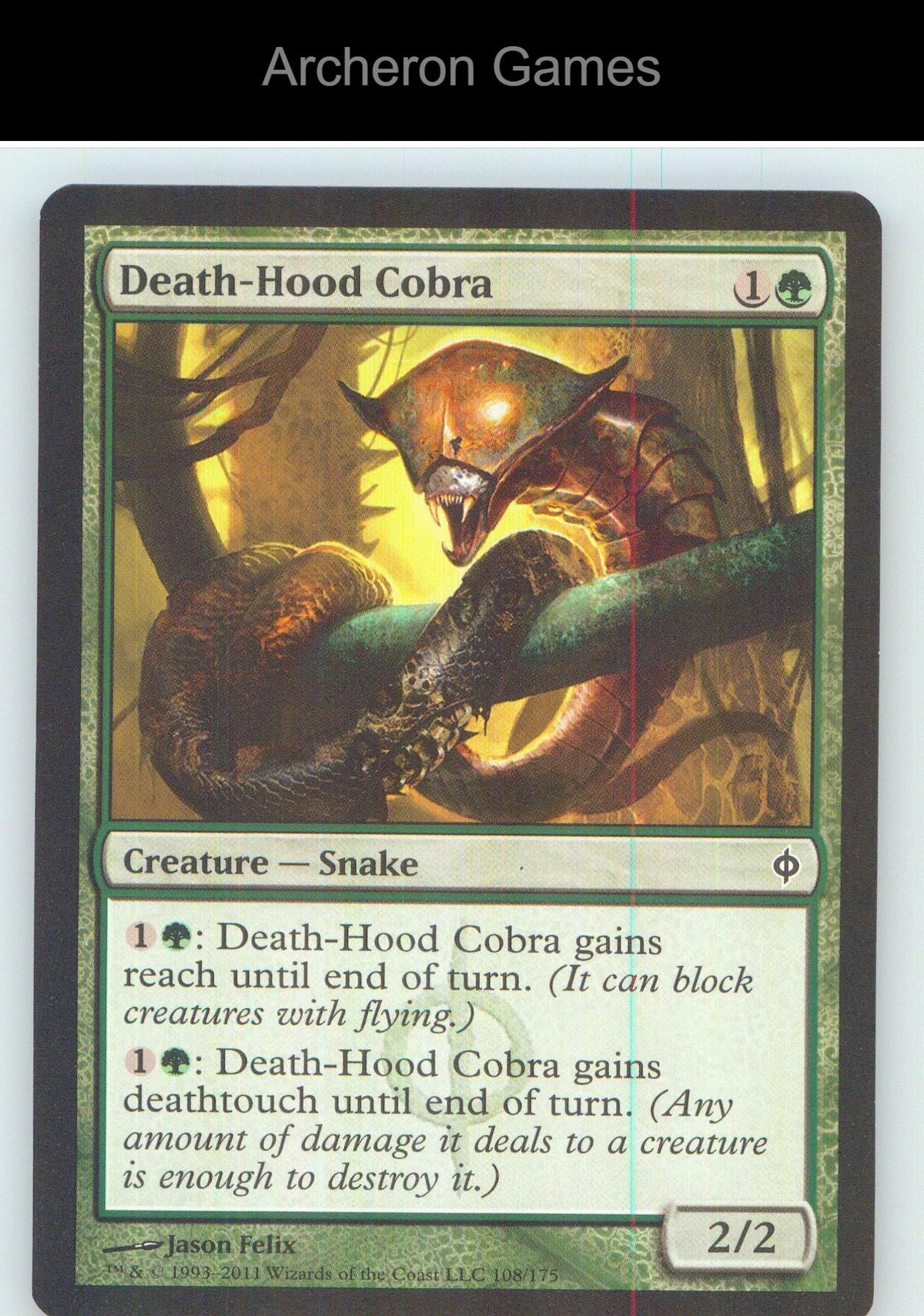 Death-Hood Cobra NPH 108 C MTG Card NM/EX+