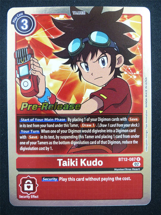 Taiki Kudo BT10-087 R Promo - Digimon Card #20X