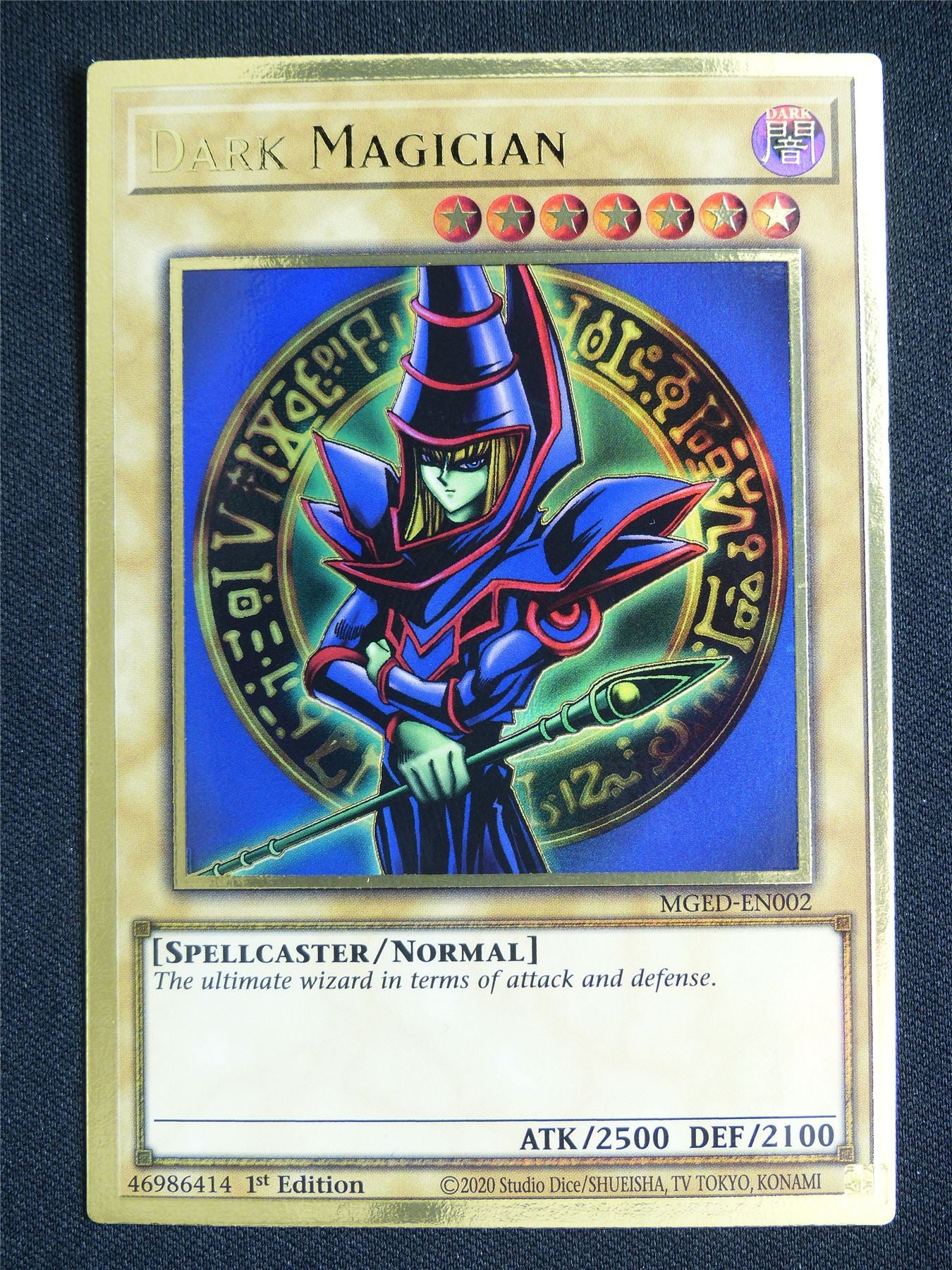 Dark Magician MGED Gold Rare - 1st ed Yugioh Card #4ZP