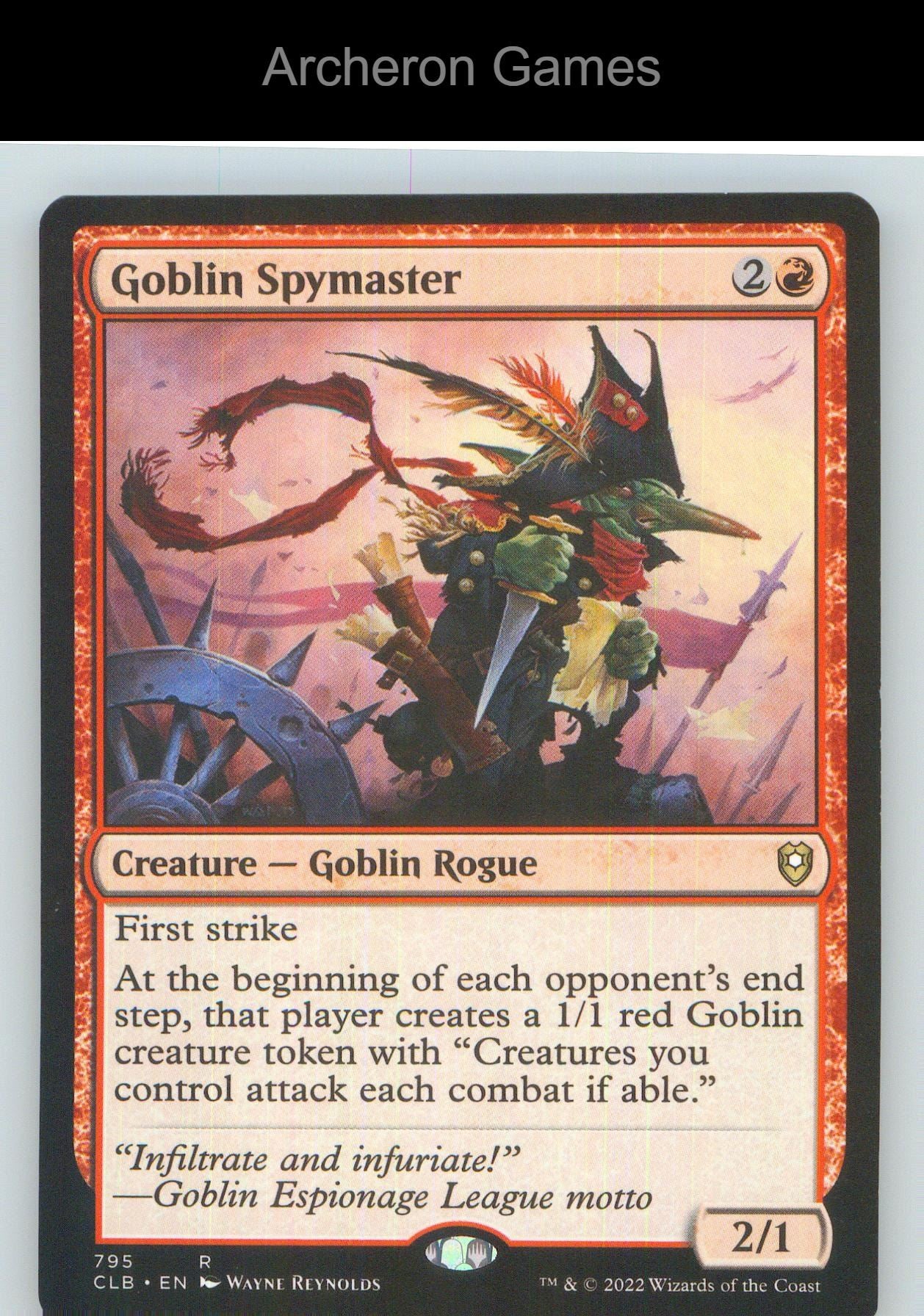 Goblin Spymaster CLB 795 R MTG Card NM/EX+