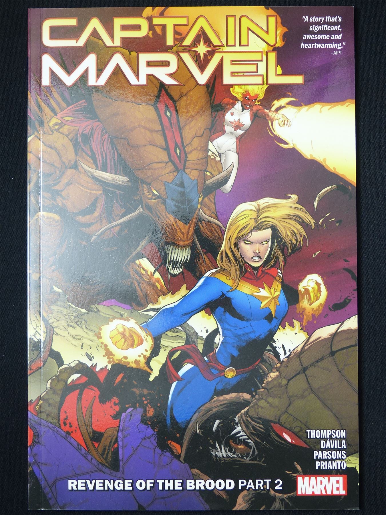 Captain Marvel: Revenge of the Brood part 2 - Marvel Graphic Softback #Q9
