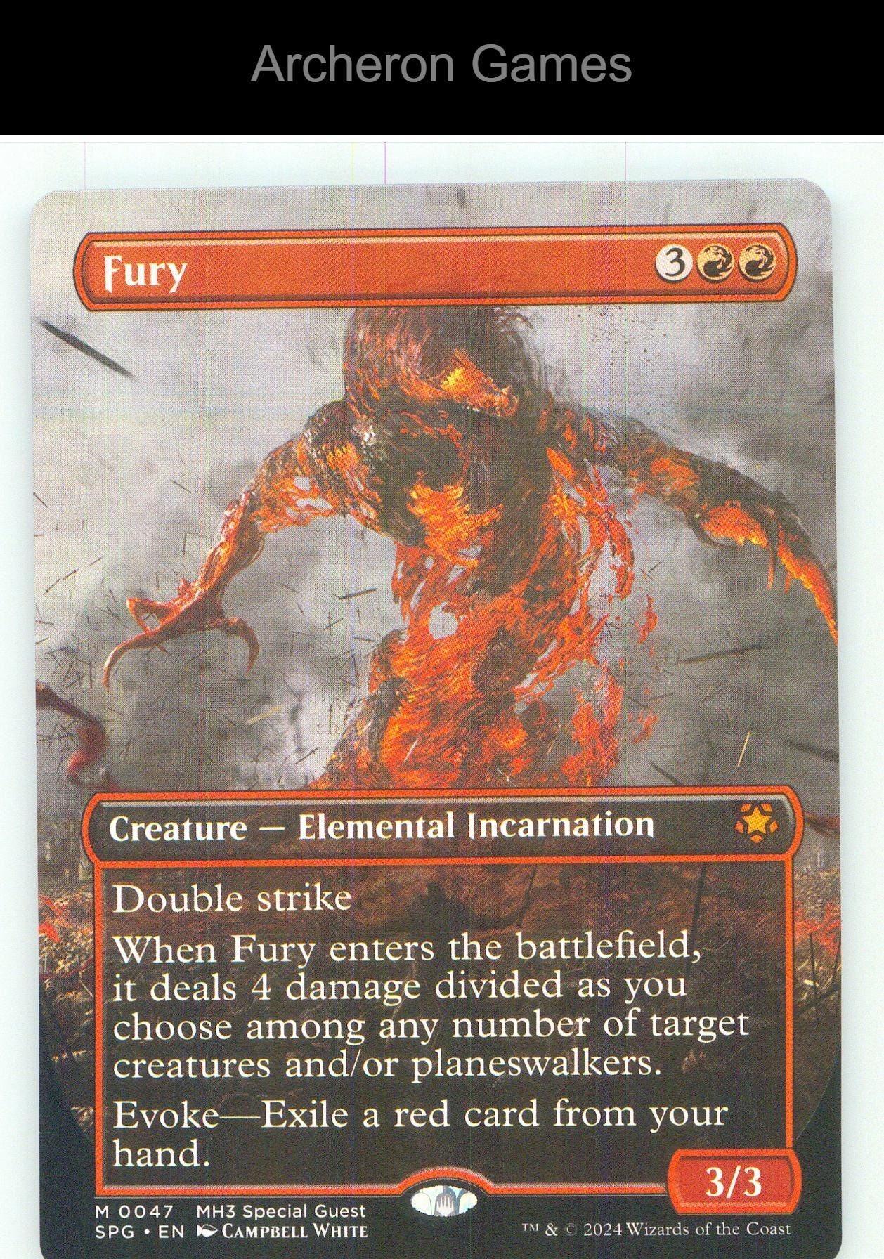 Fury (Borderless) SPG 47 Mythic MTG Card NM/EX+