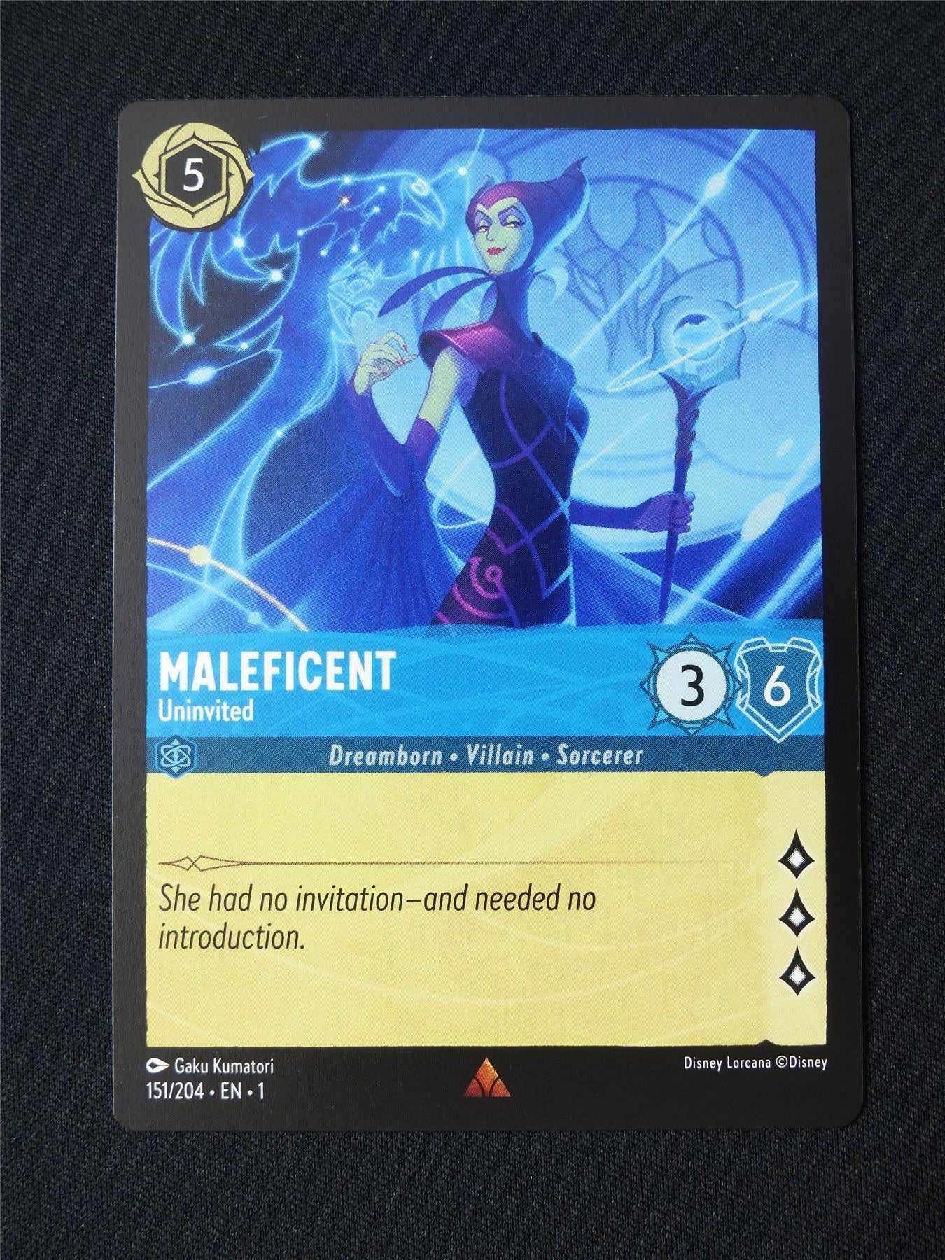 maleficent lorcana card Maleficent 151/204