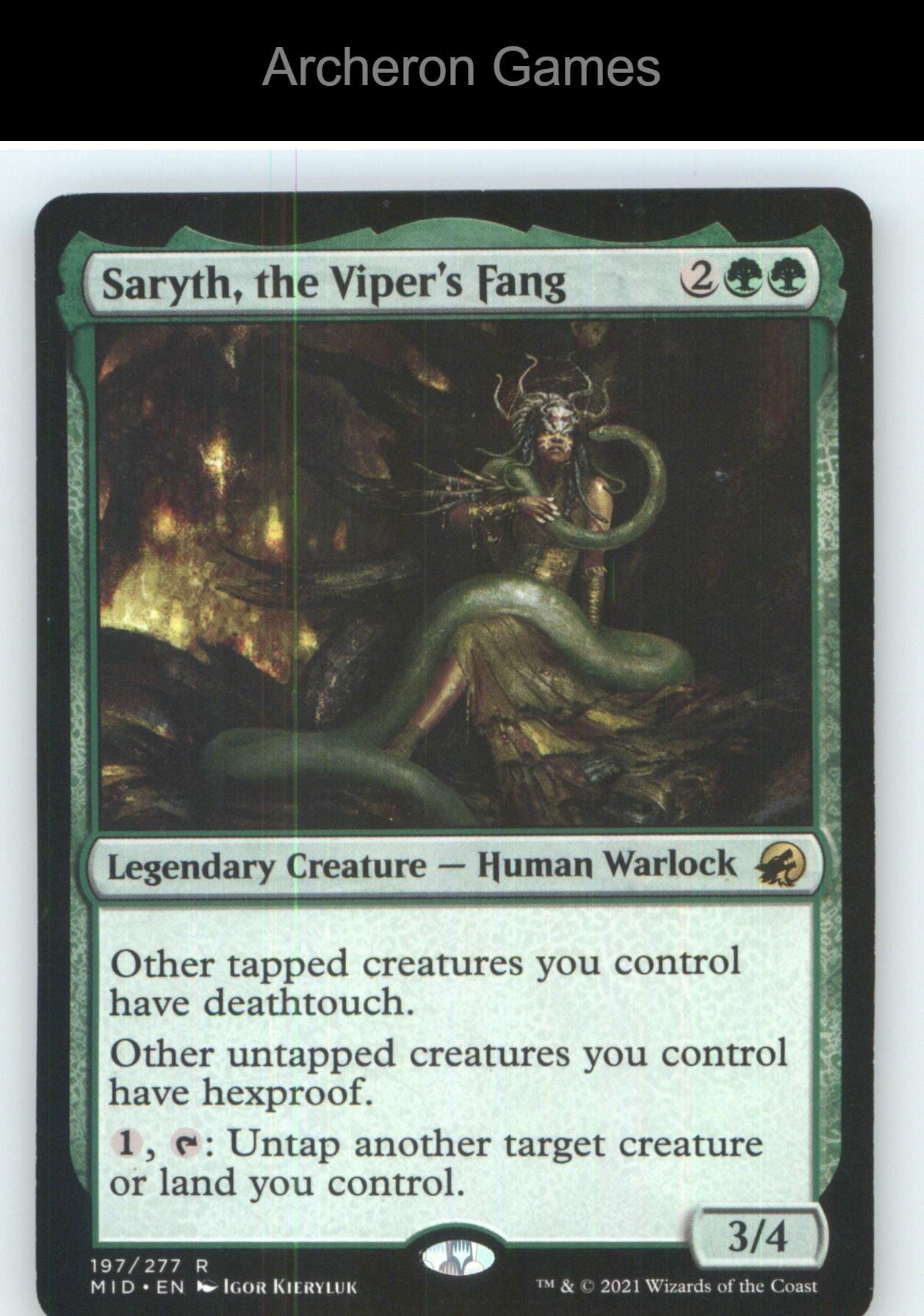 Saryth, the Viper's Fang MID 197 R MTG Card NM/EX+