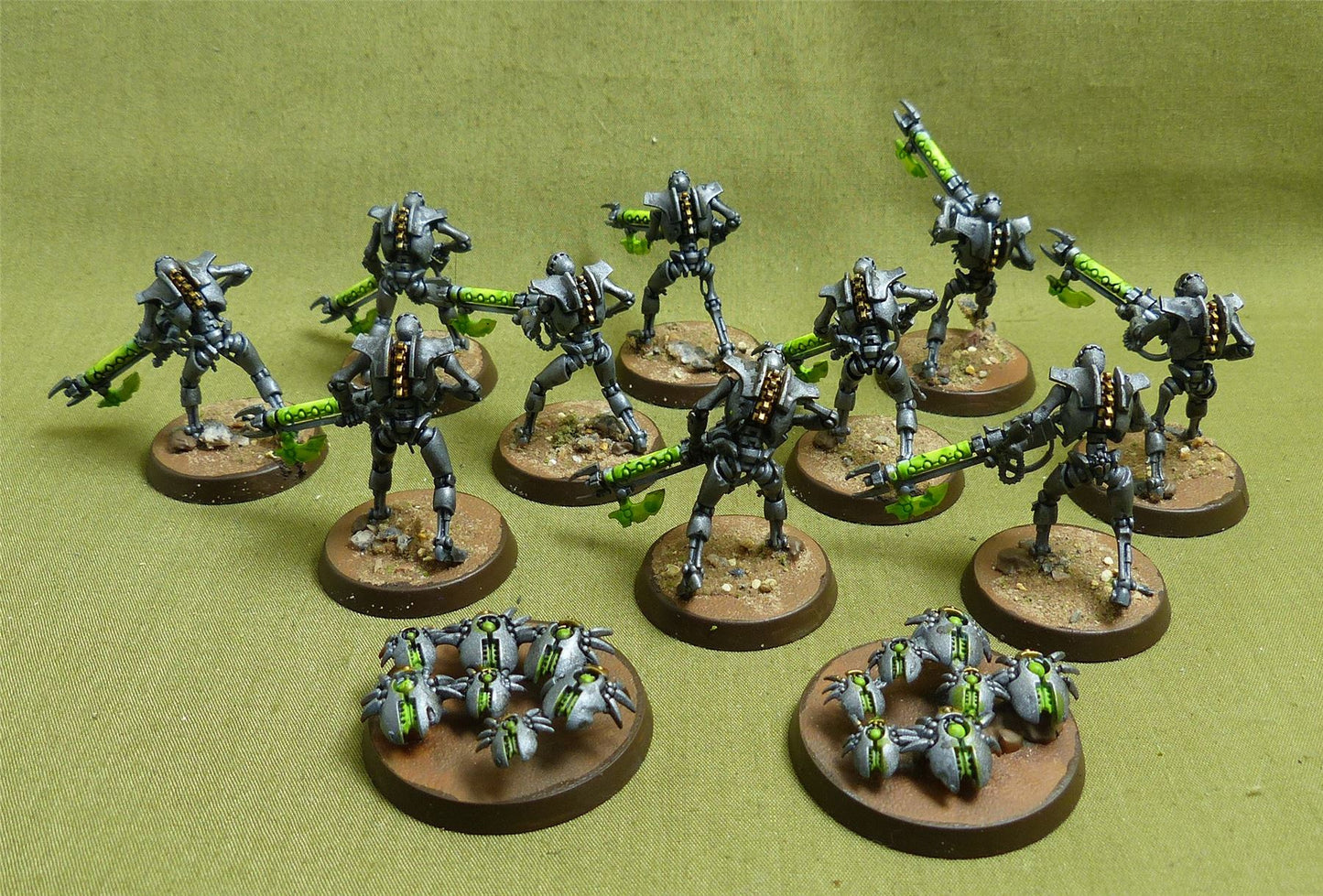 Necron Warriors painted - Necrons - Warhammer 40K #2DO