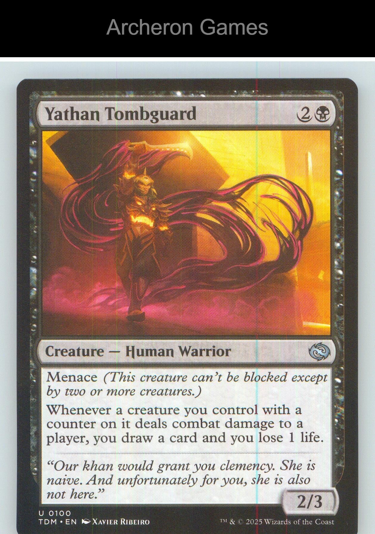 Yathan Tombguard TDM 100 UC MTG Card NM/EX+