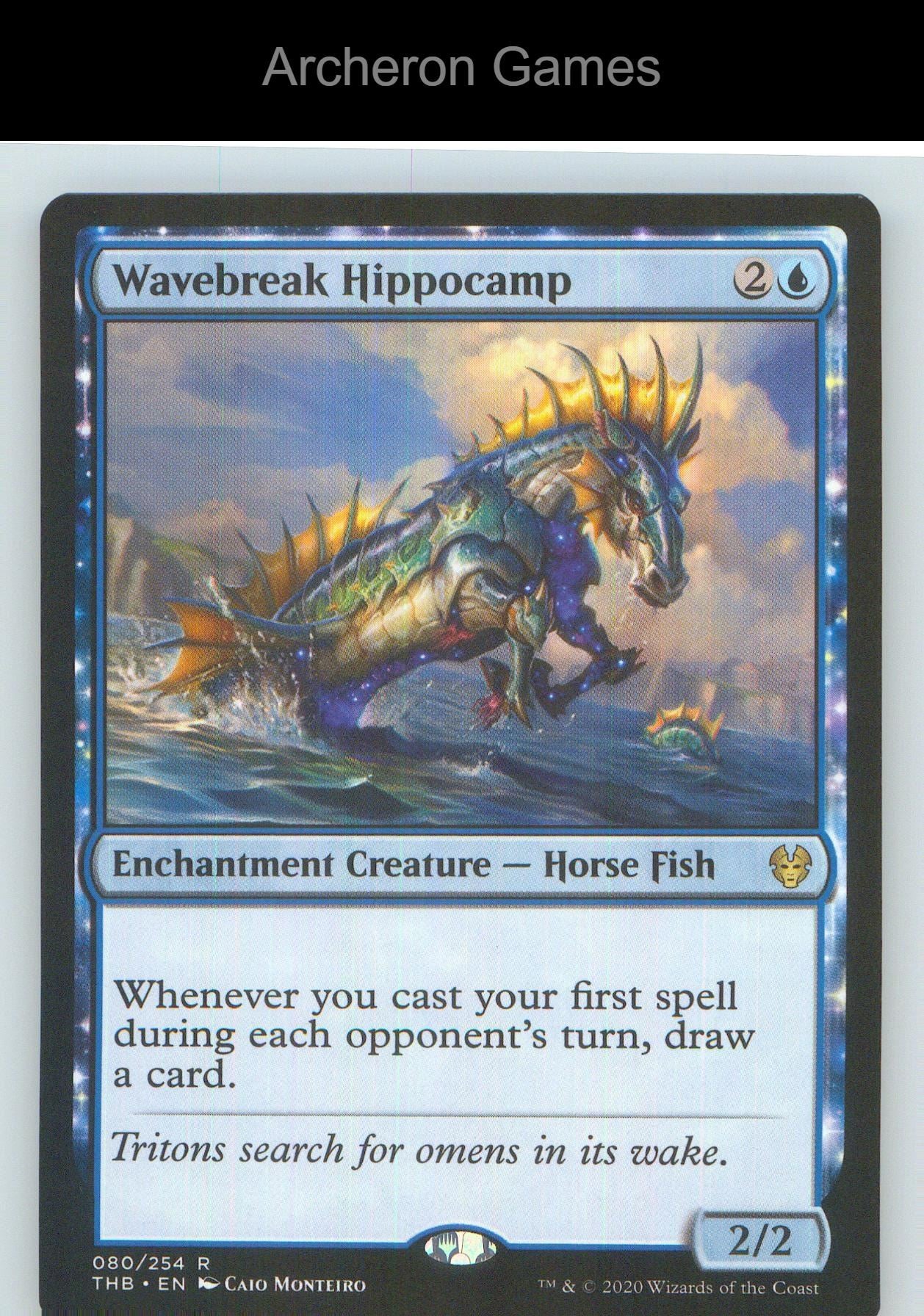 Wavebreak Hippocamp THB 80 R MTG Card NM/EX+