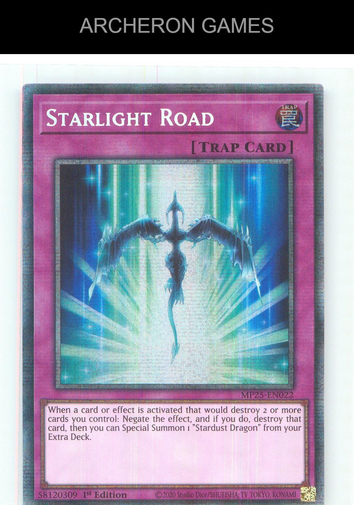 Starlight Road Starlight Rare YUGIOH Card 1st Edition