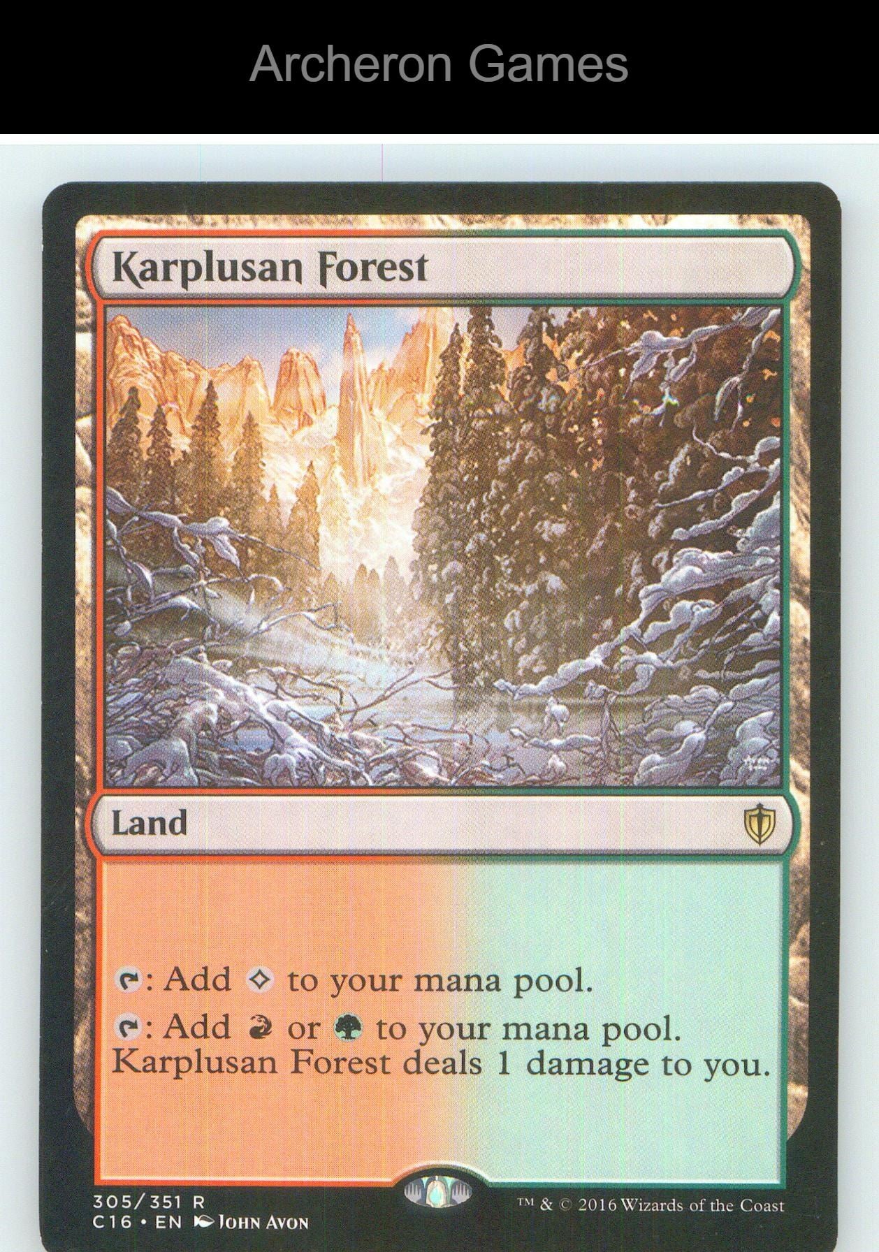 Karplusan Forest C16 305 R MTG Card NM/EX+