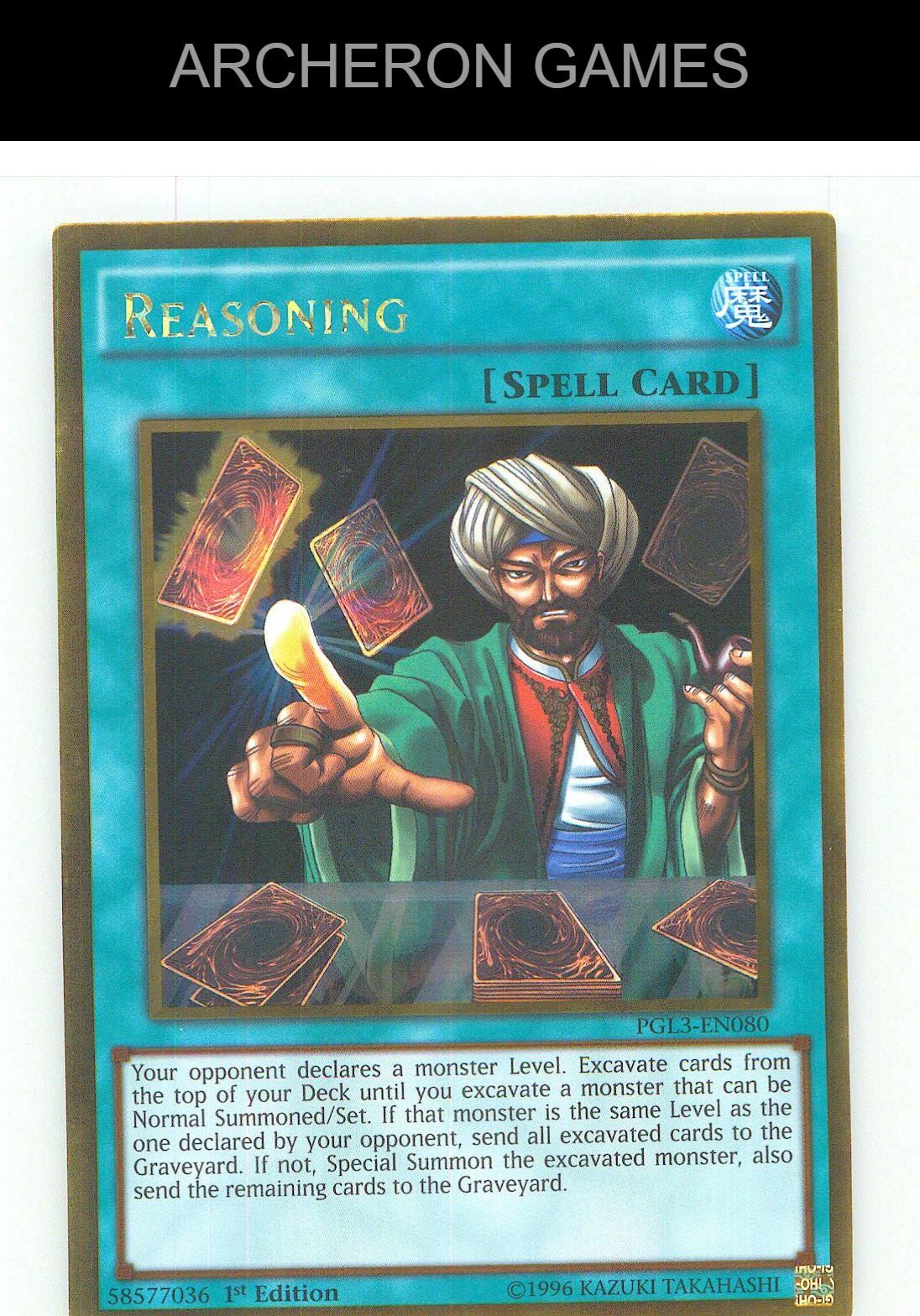 Reasoning Gold Rare YUGIOH Card 1st Edition