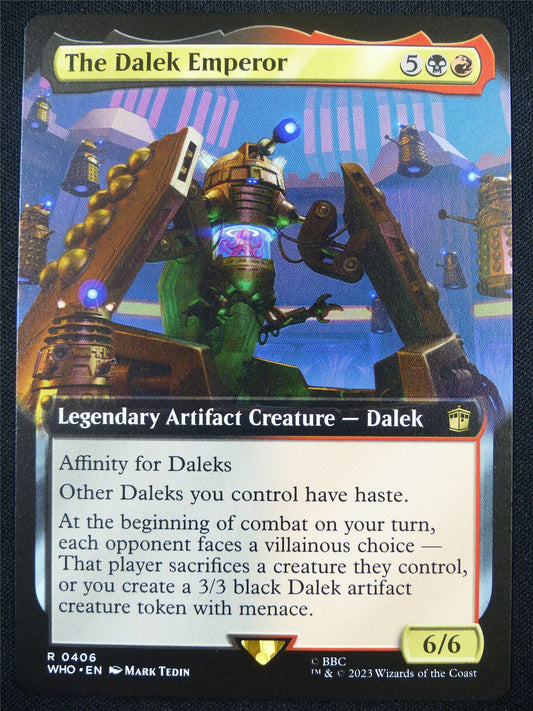 The Dalek Emperor Extended Art - WHO - Mtg Card #FT
