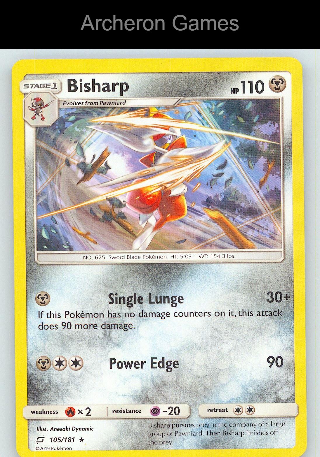 Pokemon Card Bisharp TEU 105/181 R Team Up
