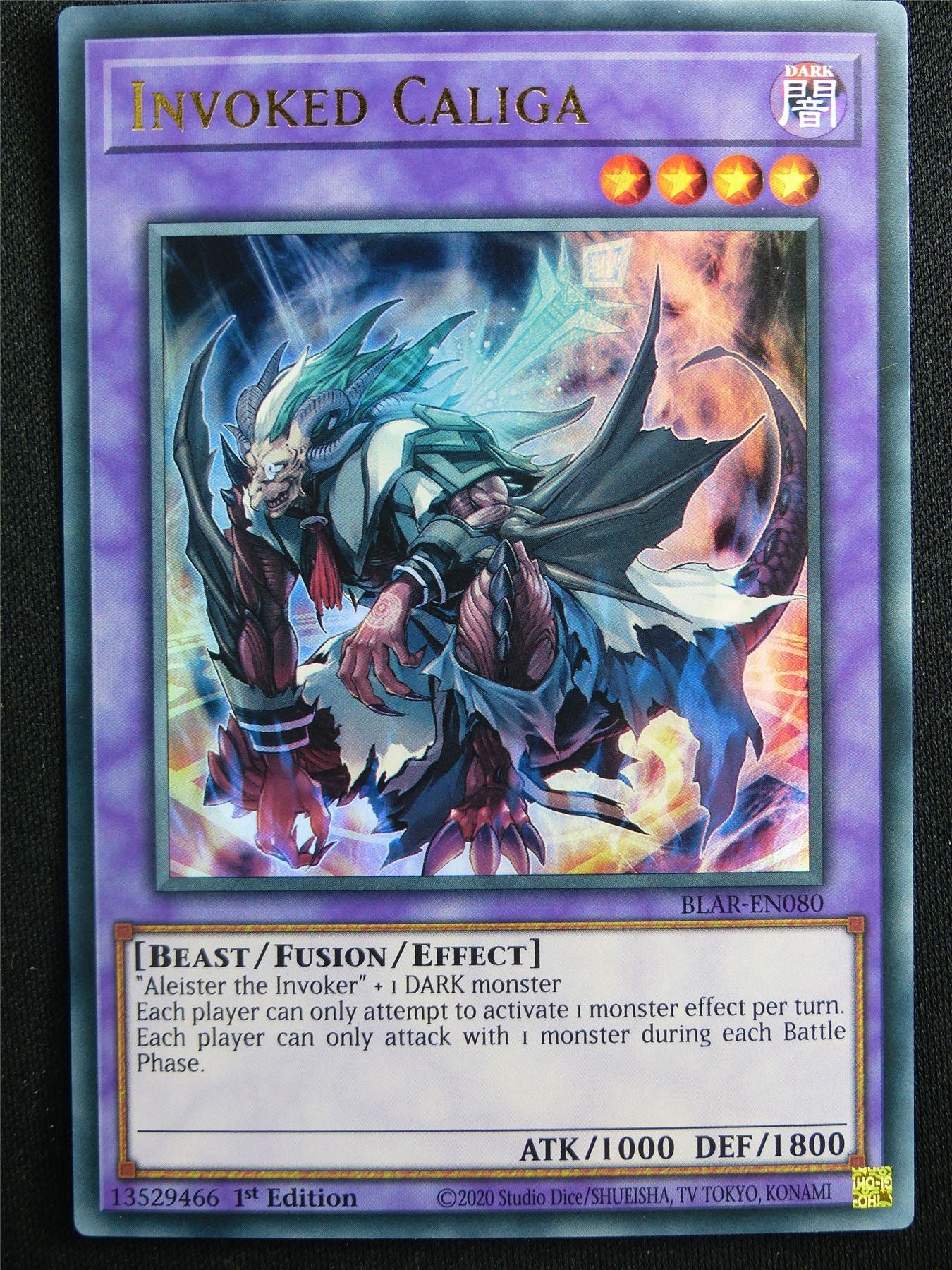 Invoked Caliga BLAR Ultra Rare - 1st ed Yugioh Card #4U3