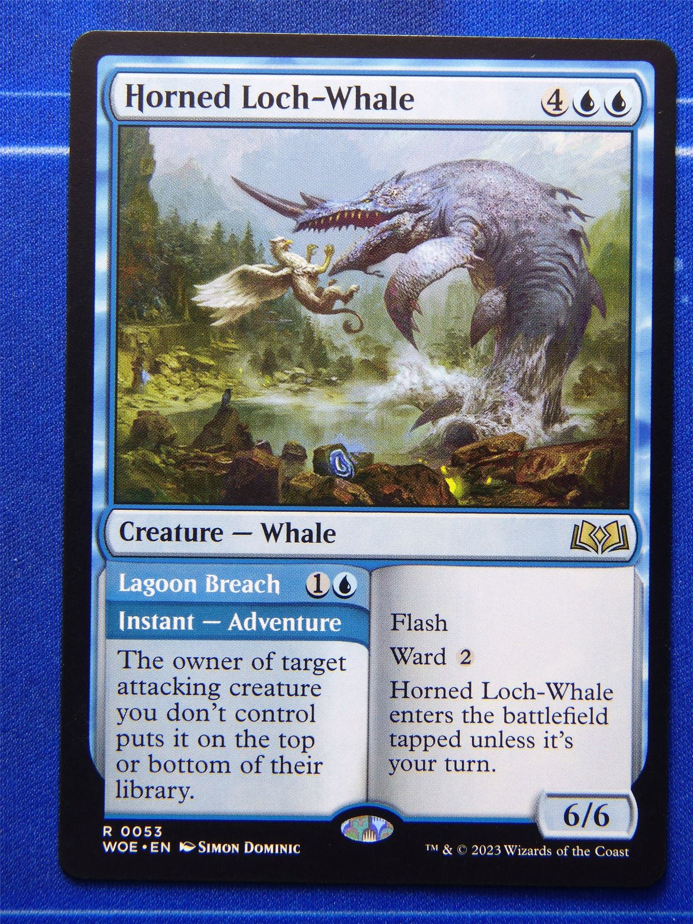 whale cards mtg Horned loch whale