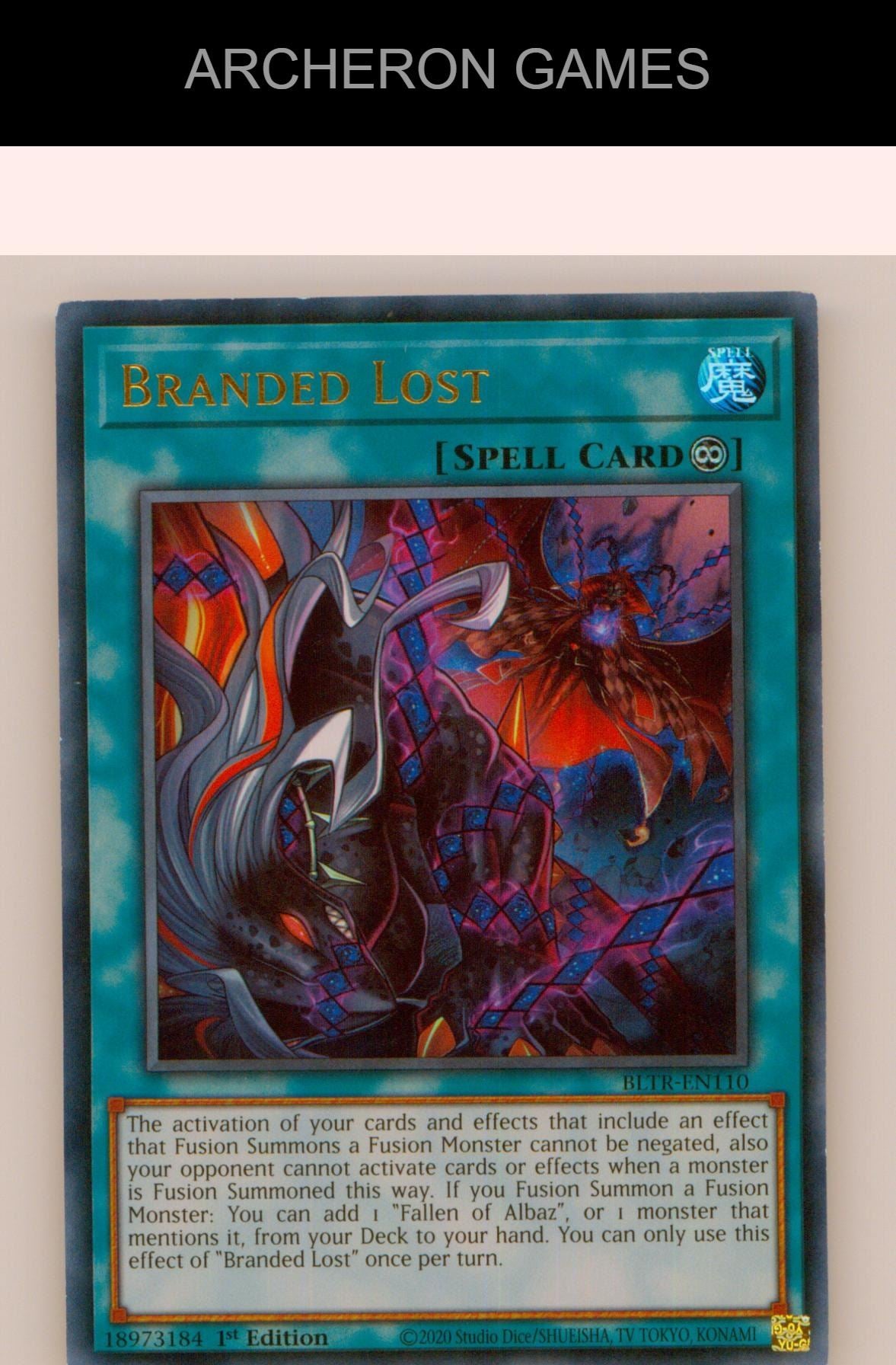 Branded Lost Ultra Rare YUGIOH Card 1st Edition