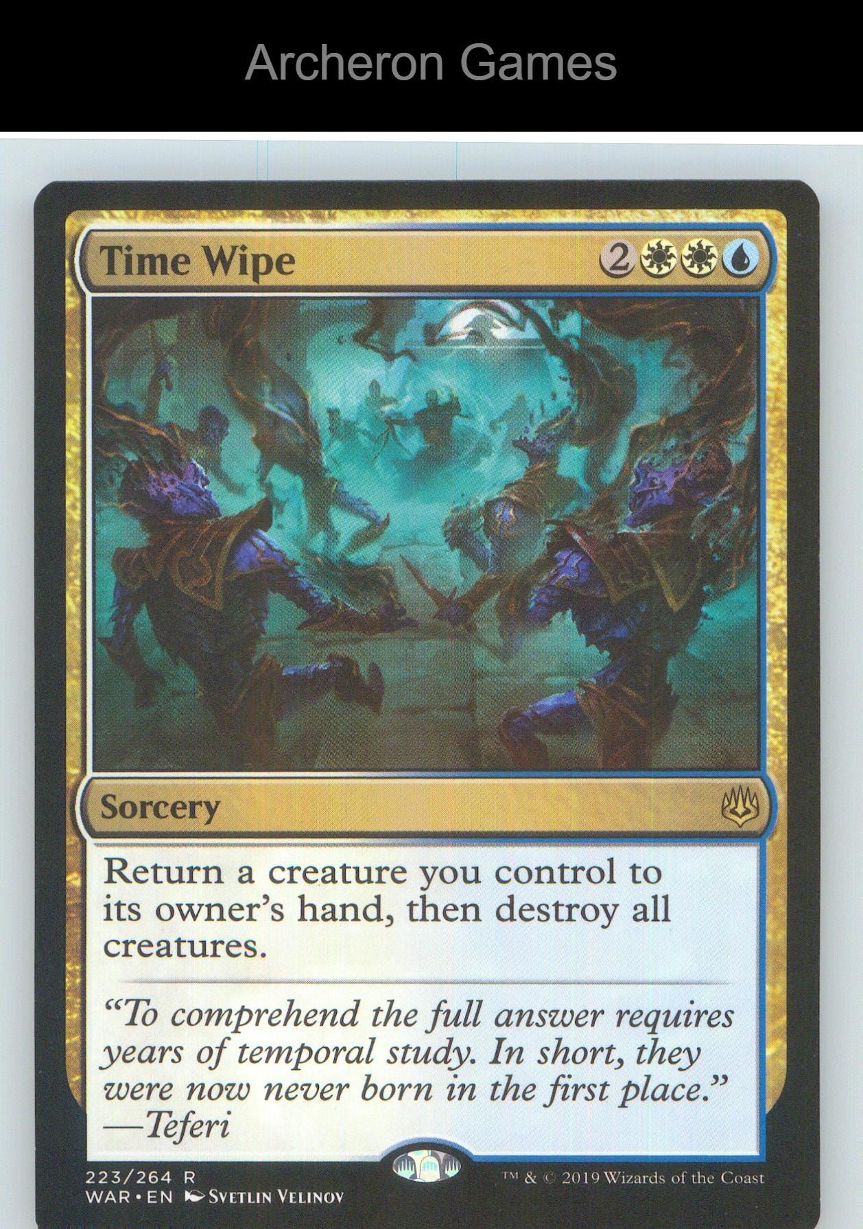 Time Wipe WAR 223 R MTG Card NM/EX+
