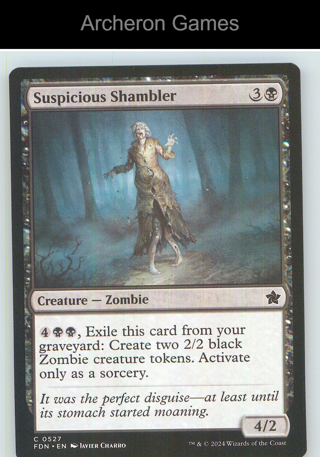 Suspicious Shambler FDN 527 C MTG Card NM/EX+