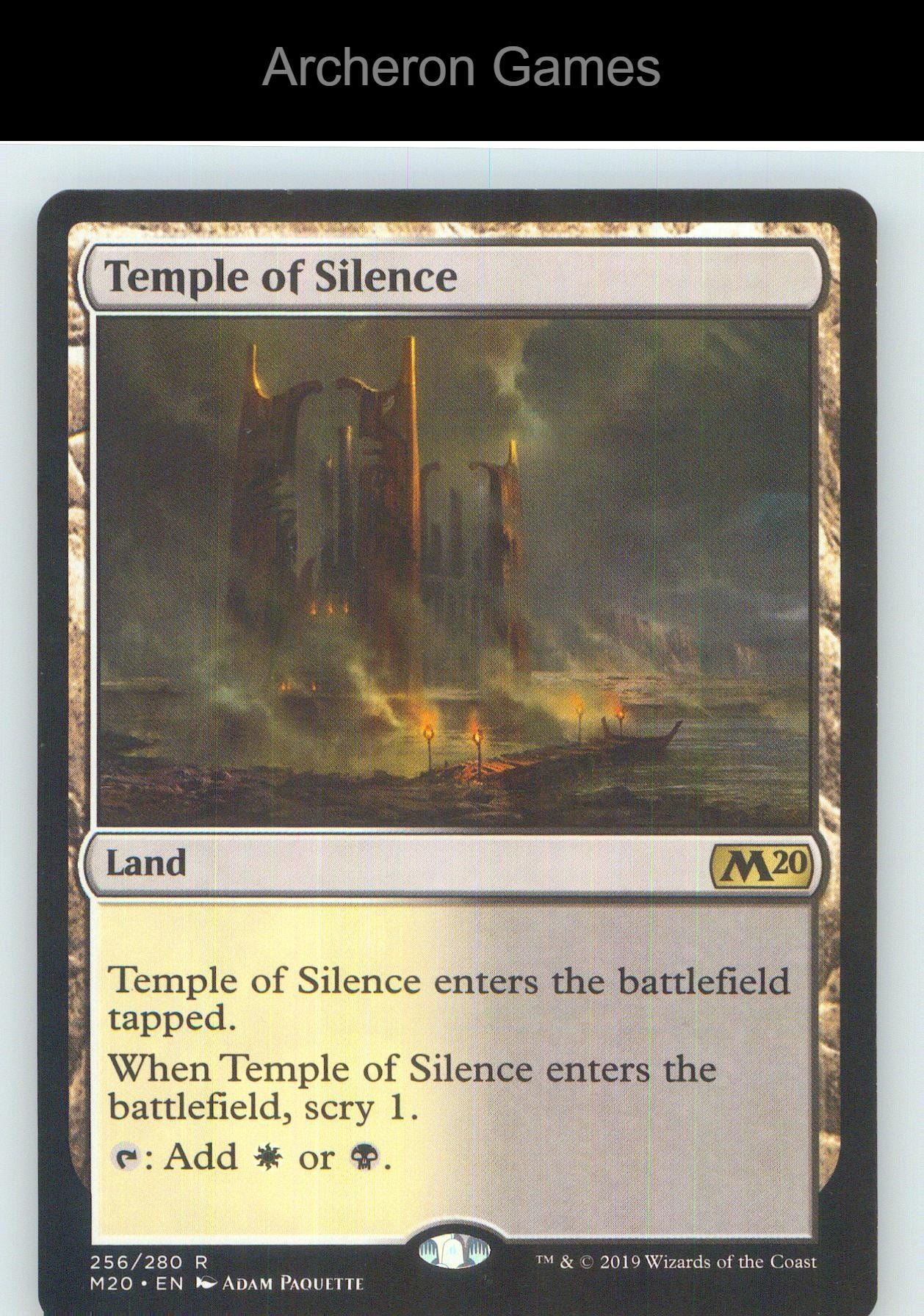 Temple of Silence M20 256 R MTG Card NM/EX+