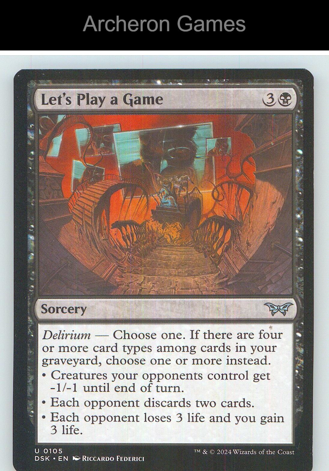 Let's Play a Game DSK 105 UC MTG Card NM/EX+