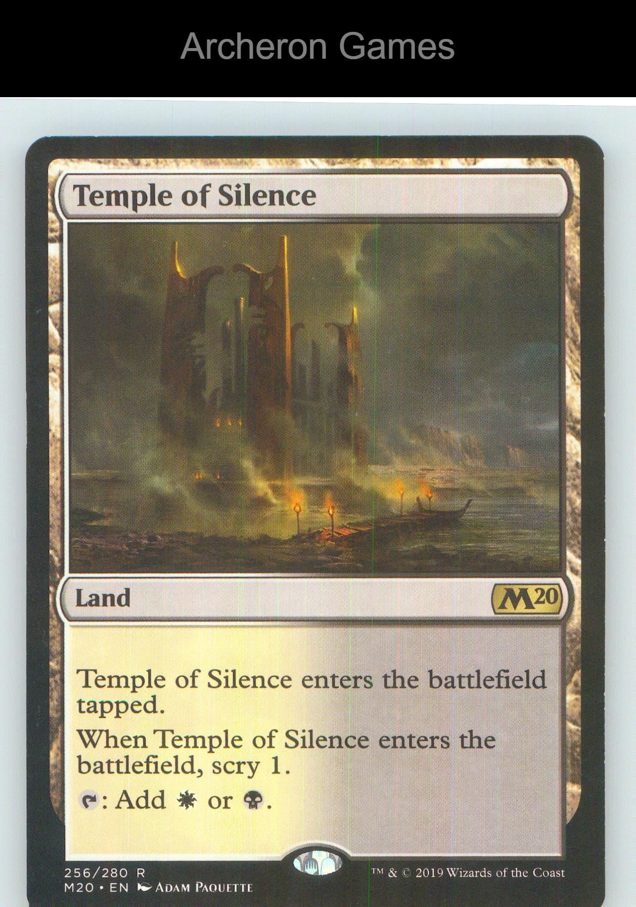 Temple of Silence M20 256 R MTG Card NM/EX+