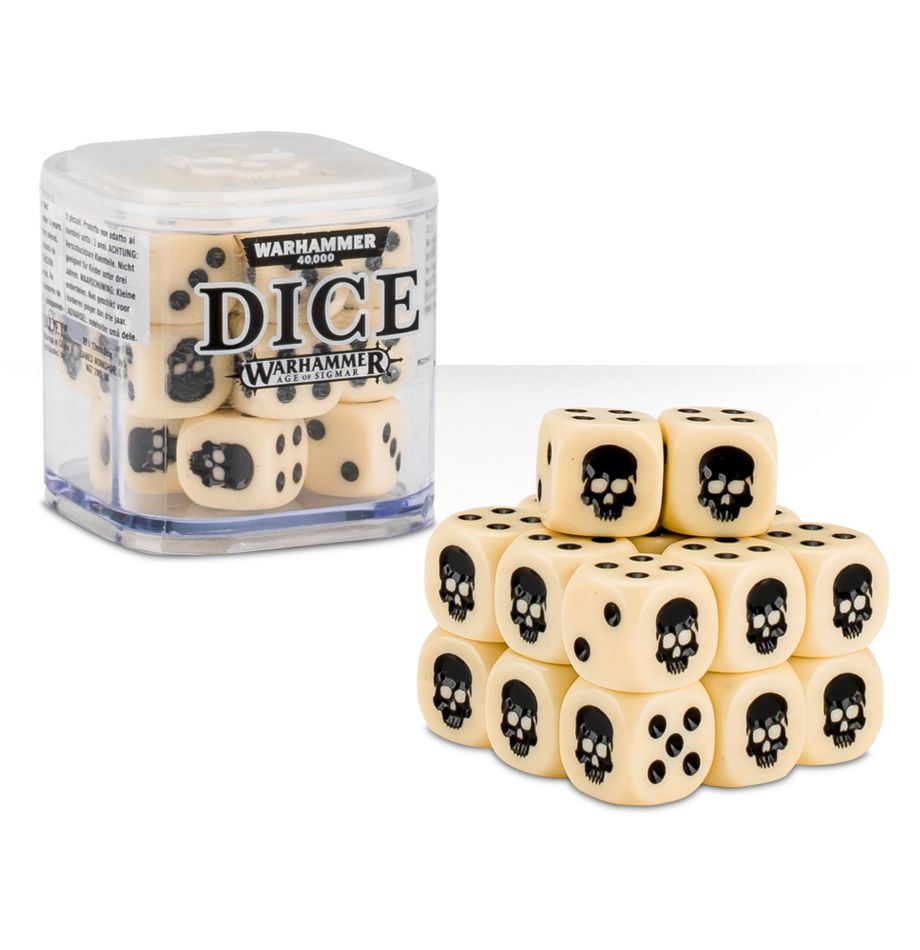12mm Dice Cube - Ivory - Warhammer #20A