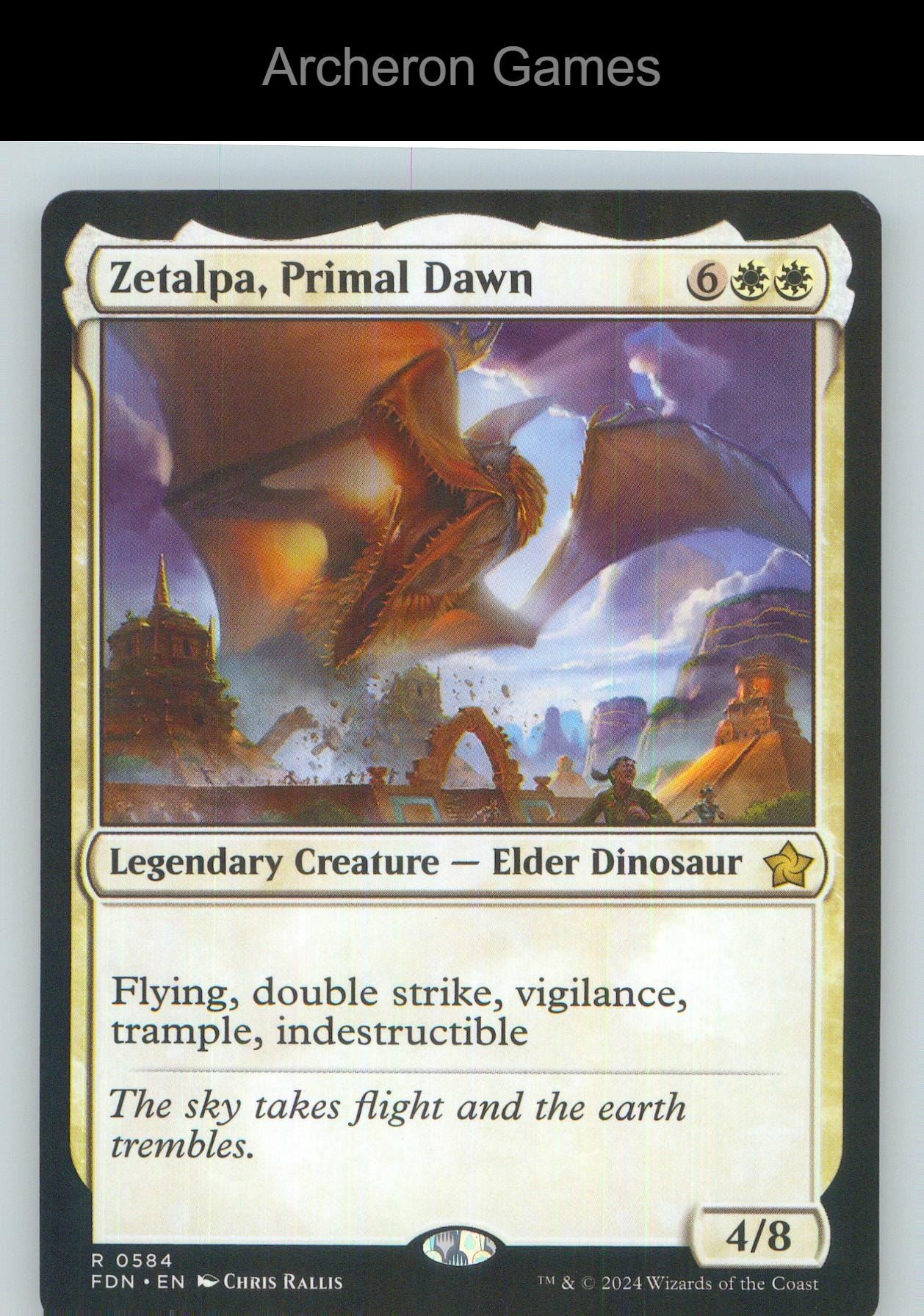 Zetalpa, Primal Dawn FDN 584 R MTG Card NM/EX+
