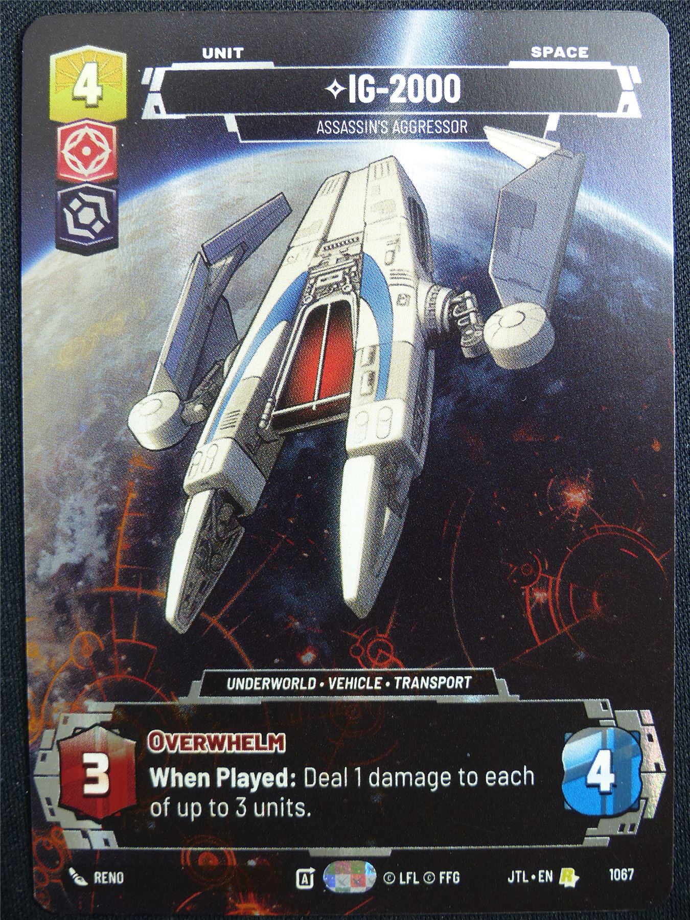 IG-2000 1067 Prestige Foil - Star Wars Unlimited Card #4W4