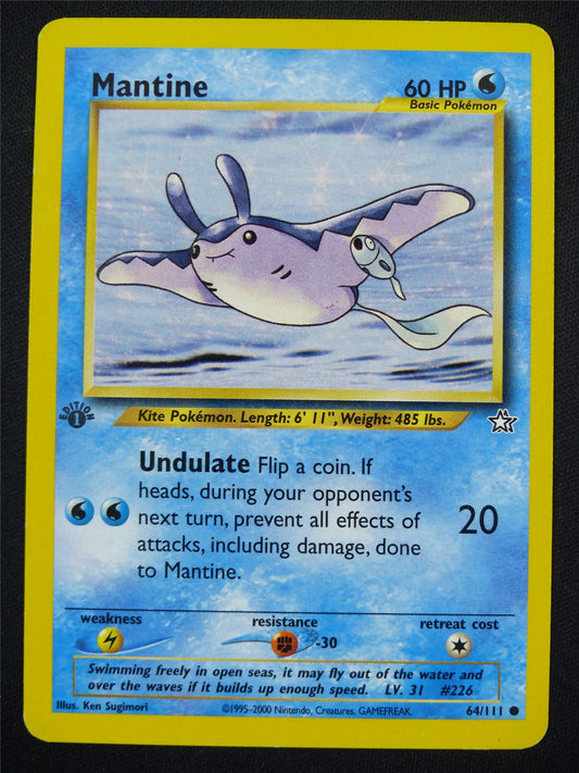 Mantine 64/111 1st ed - Pokemon Card #5LI