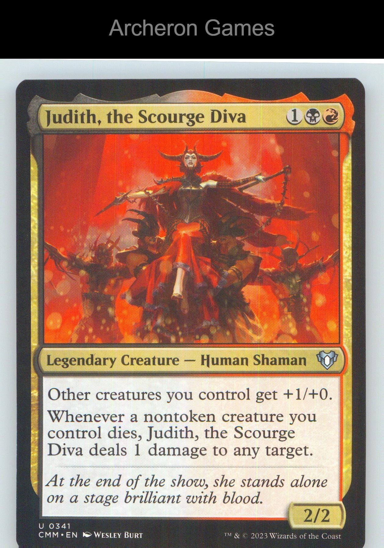Judith, the Scourge Diva CMM 341 UC MTG Card NM/EX+