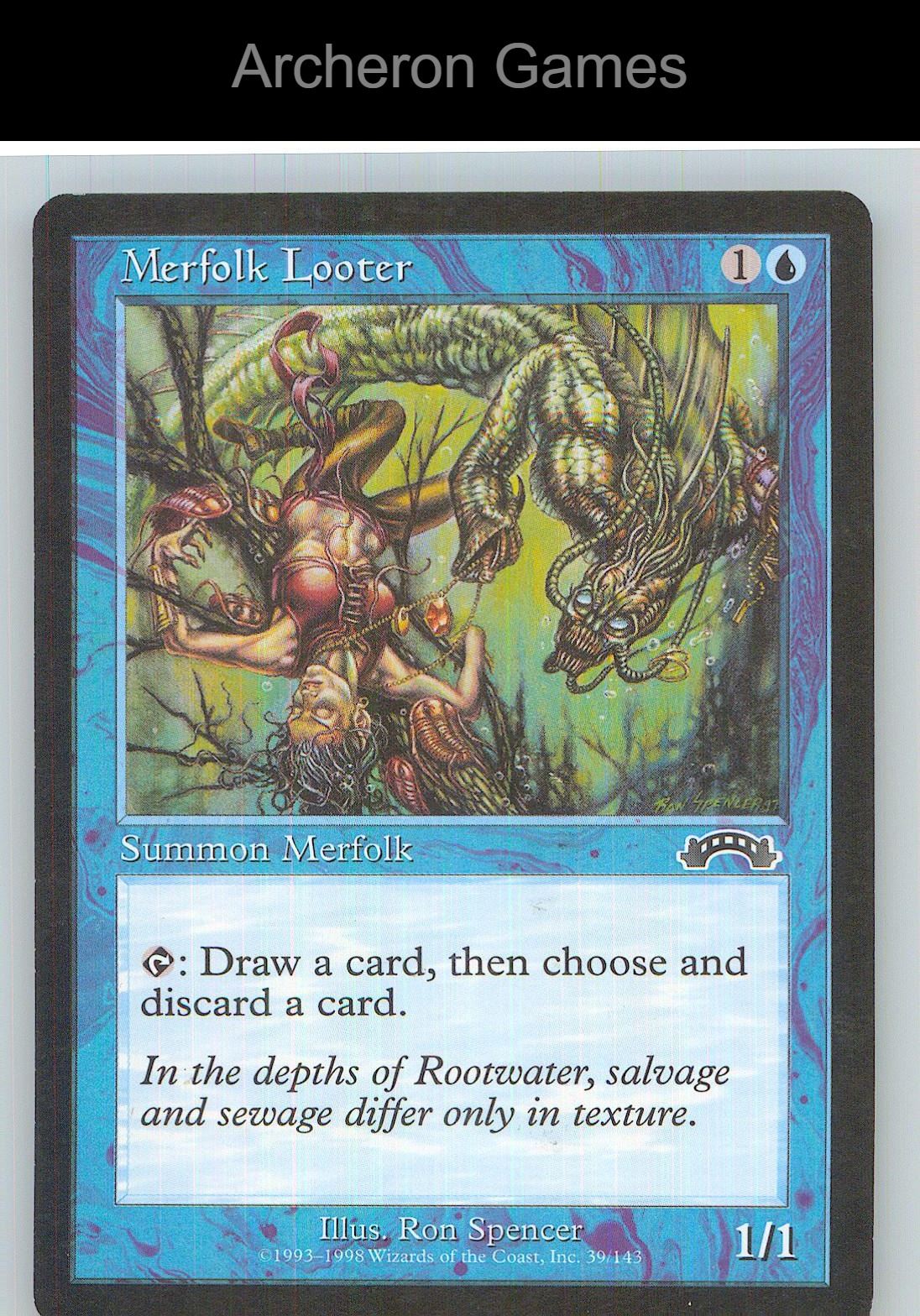 Merfolk Looter EXO 39 C MTG Card NM/EX+