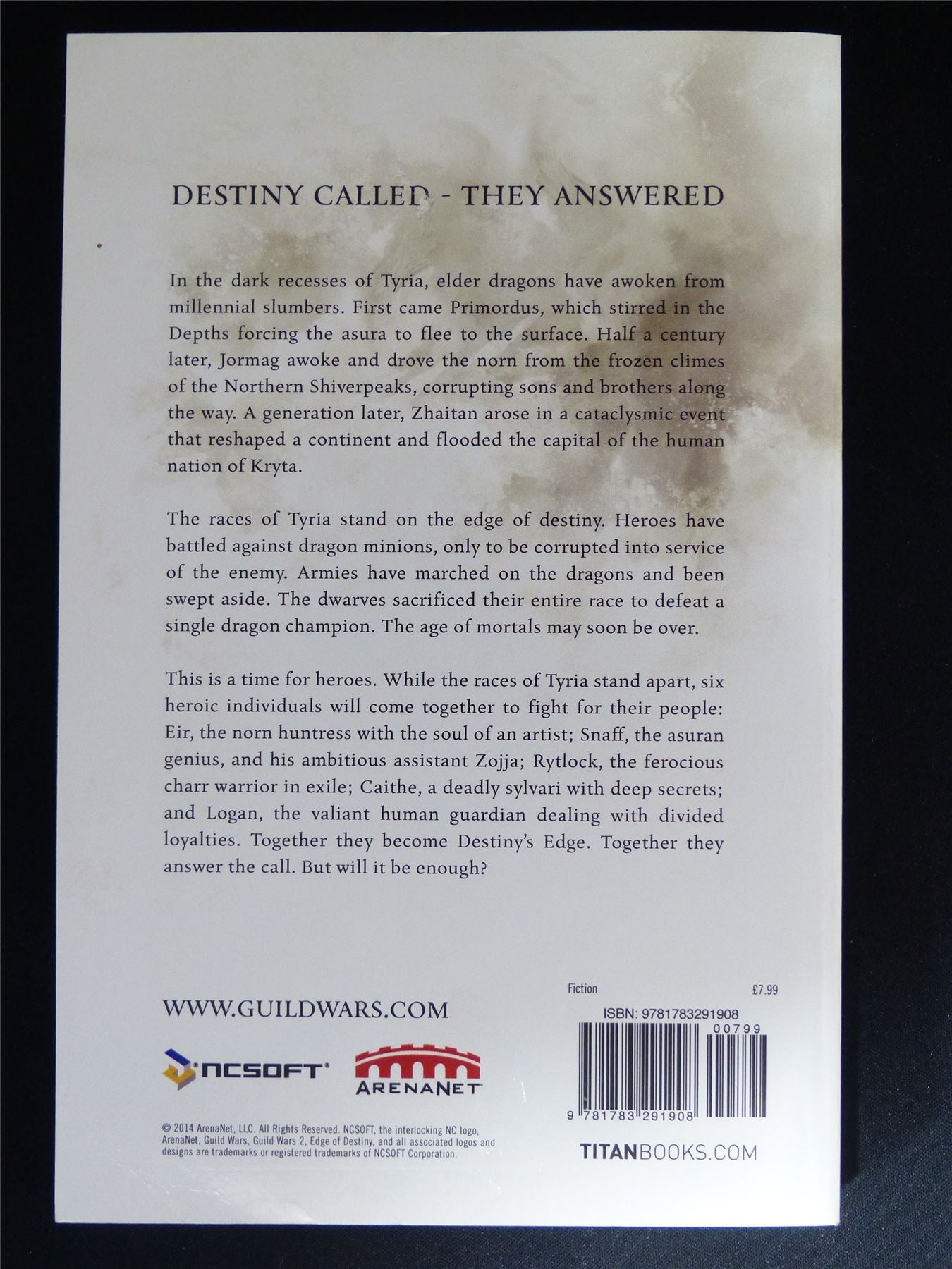 Guild Wars: Edge of Destiny - Titan Novel Book Softback #8L
