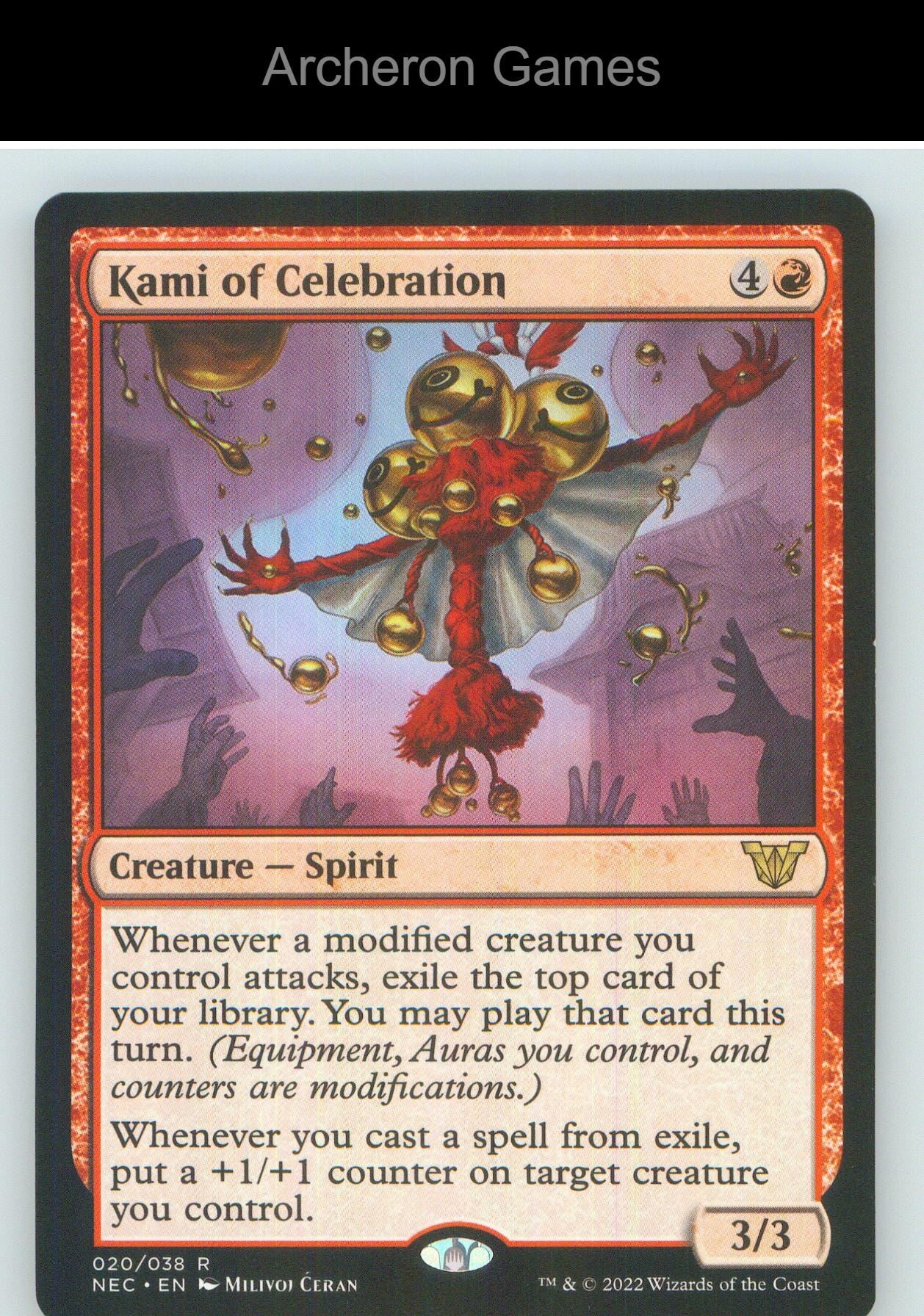 Kami of Celebration NEC 20 R MTG Card NM/EX+