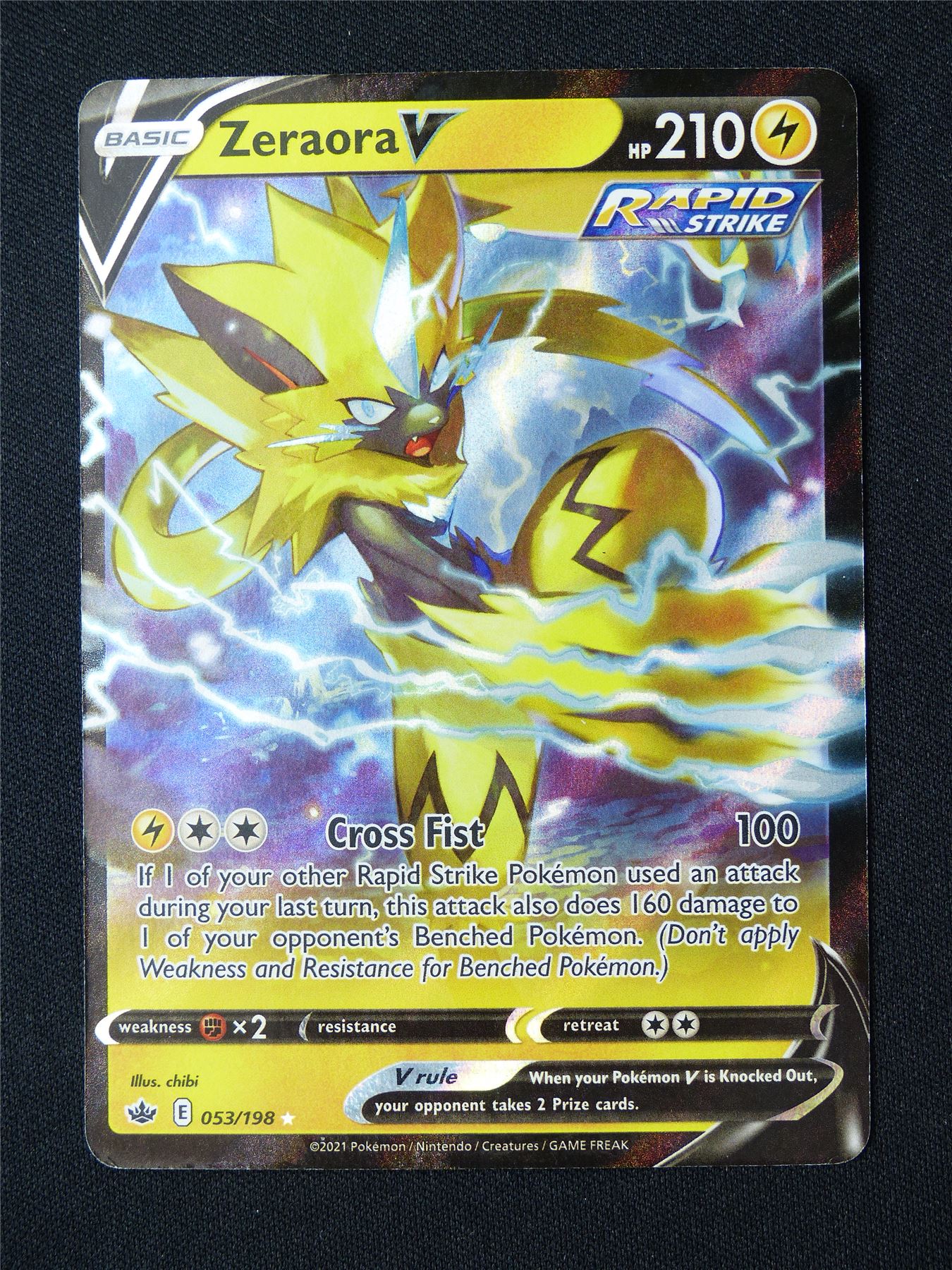 Zeraora V 053/198 Holo - Pokemon Card #8V8