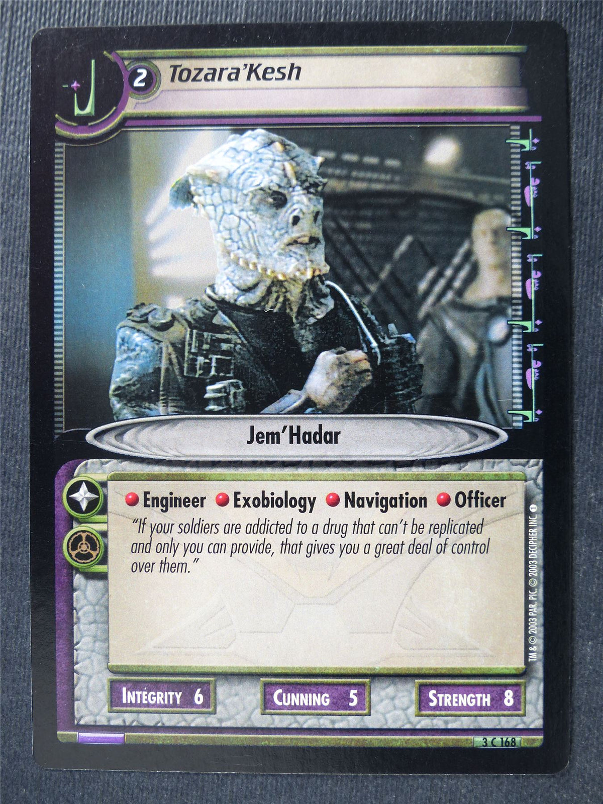 Tozara'Kesh - Star Trek Card #4UF