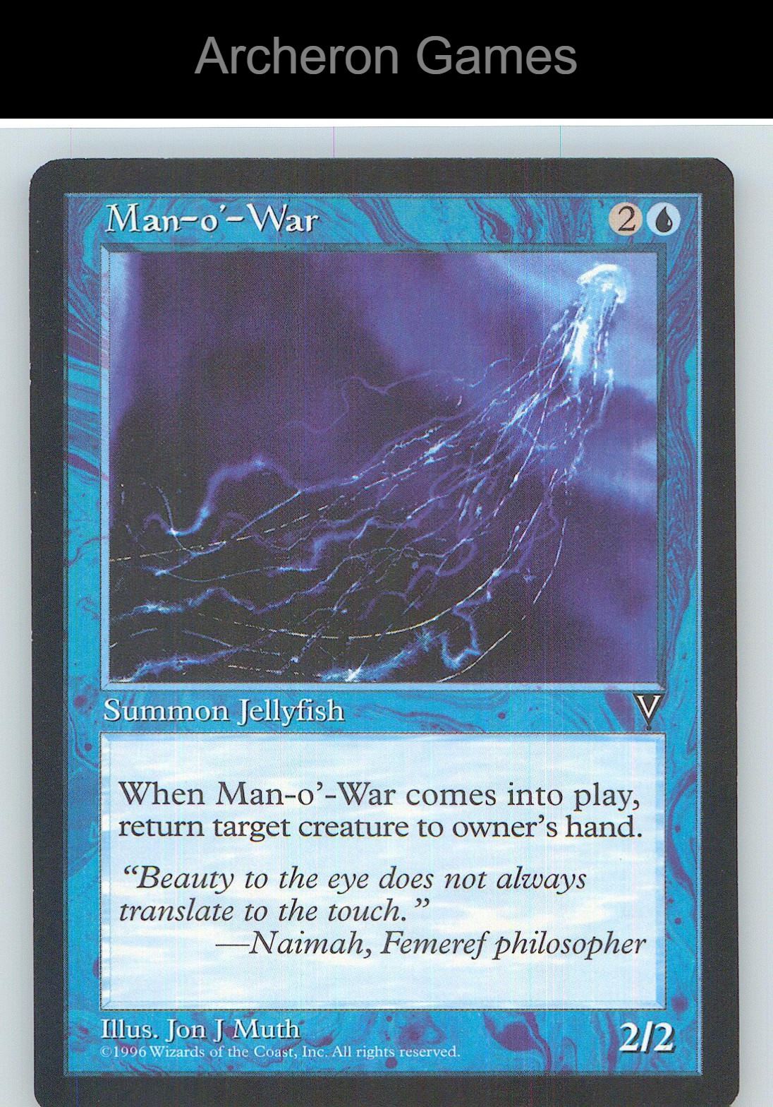 Man-o'-War VIS C MTG Card NM/EX+