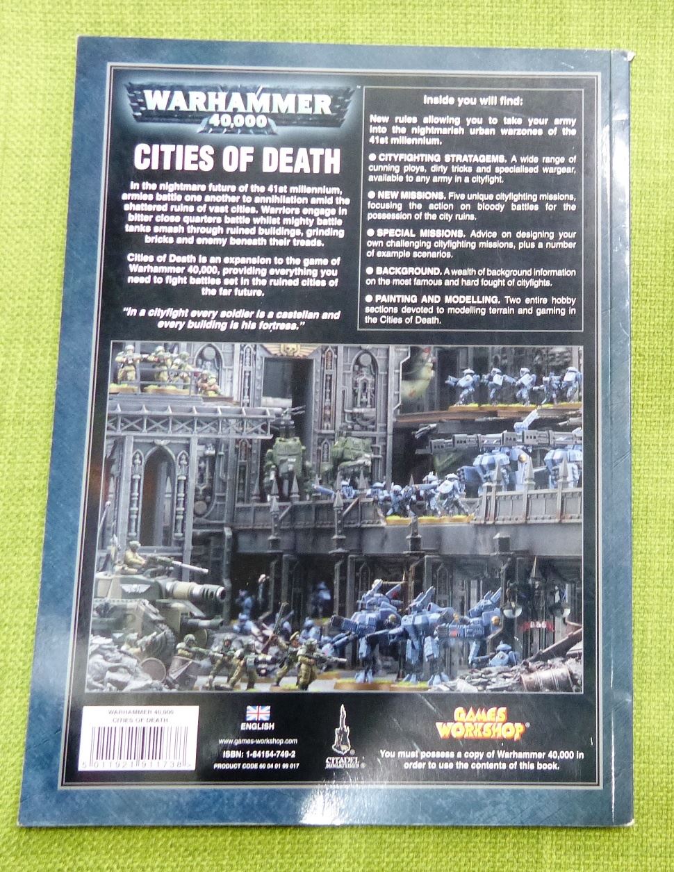 Warhammer 40K Cities of Death Expansion Softback Book 2006 - Warhammer AoS 40k #98
